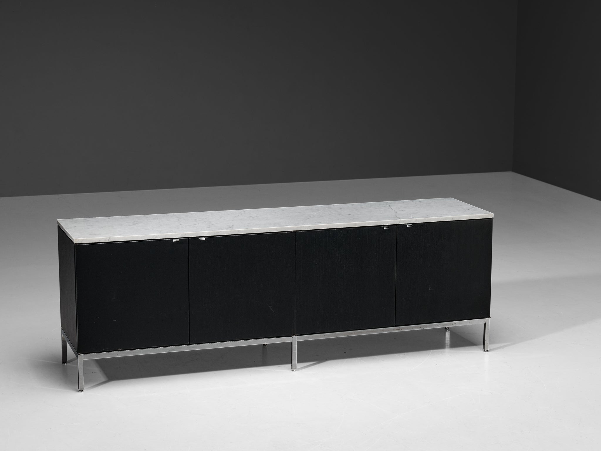 Florence Knoll for Knoll International Sideboard with Marble Top Case pieces and storage cabinets Morentz