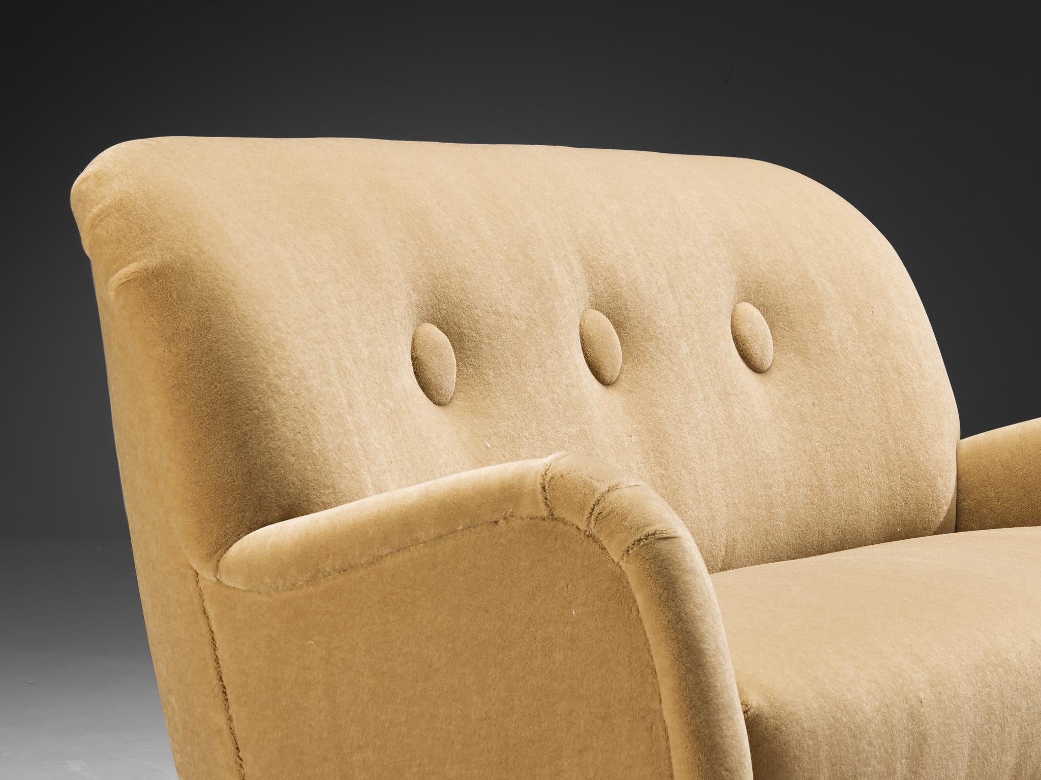 Berga Mobler Sofa in Beige Mohair Upholstery seating Morentz