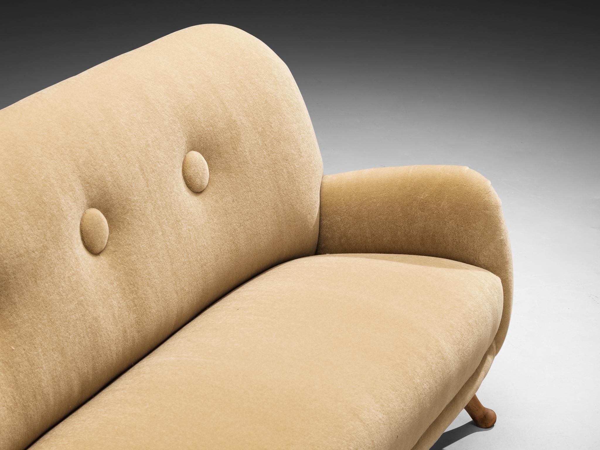 Berga Mobler Sofa in Beige Mohair Upholstery seating Morentz