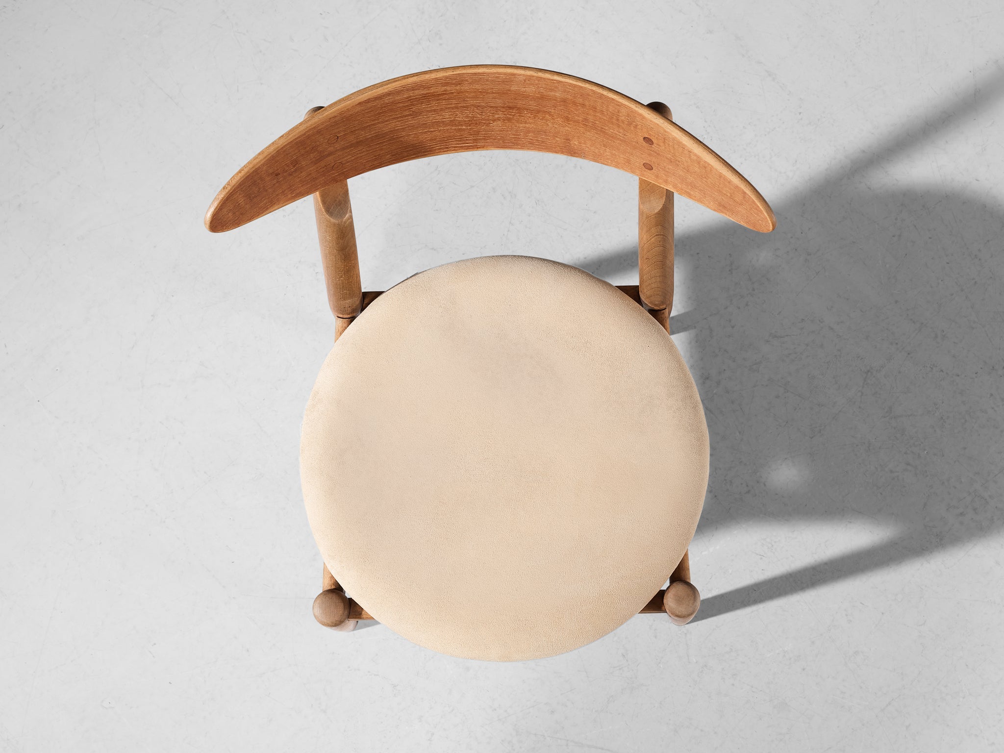 Jørgen Bo and Vilhelm Wohlert ‘Louisiana’ Dining Chair in Oak and Suede seating Morentz