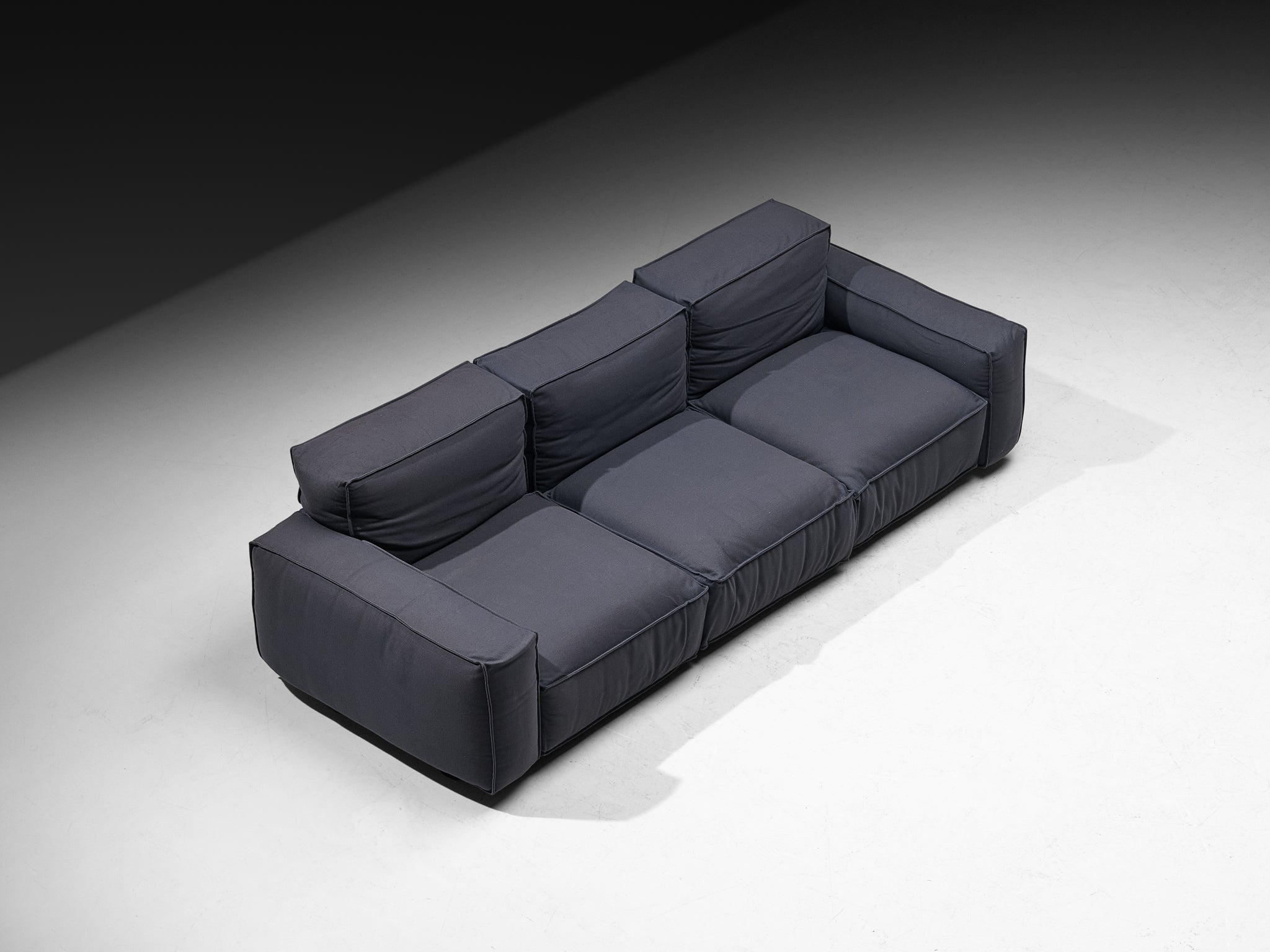 Mario Marenco for Arflex Modular 'Marechiaro' Three-Seat Sofa in Wool Seating Morentz