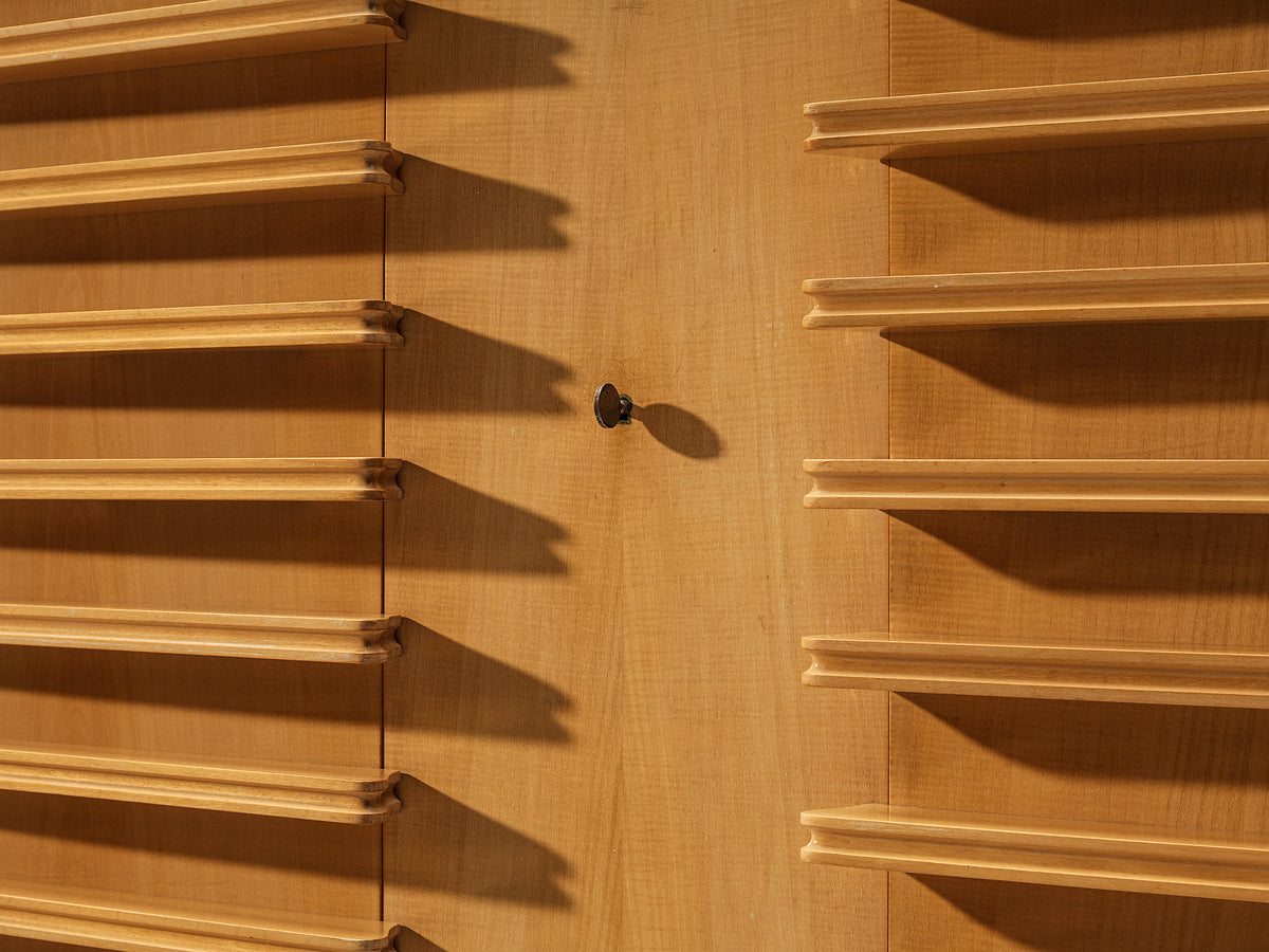 Rare Raoul Clement & R. Verot French Highboard in Sycamore Case pieces and storage cabinets Morentz