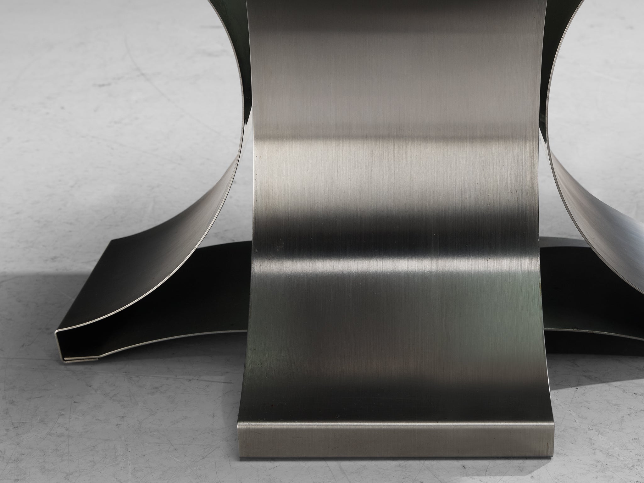 Coffee Table in Steel Structure with Smoked Glass Top tables Morentz