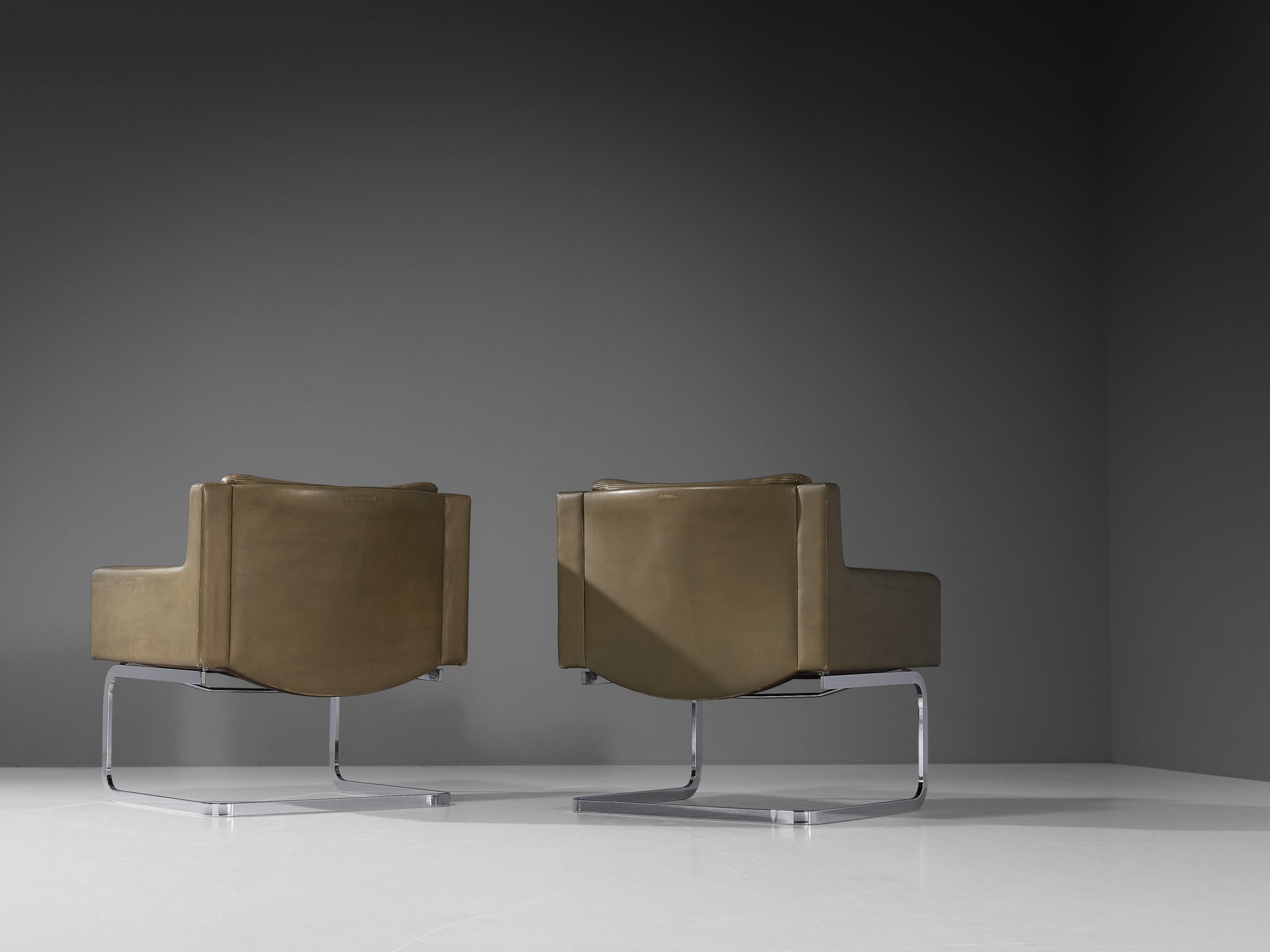 Robert Haussmann for De Sed 'DS-201' Armchairs in Leather Seating Morentz