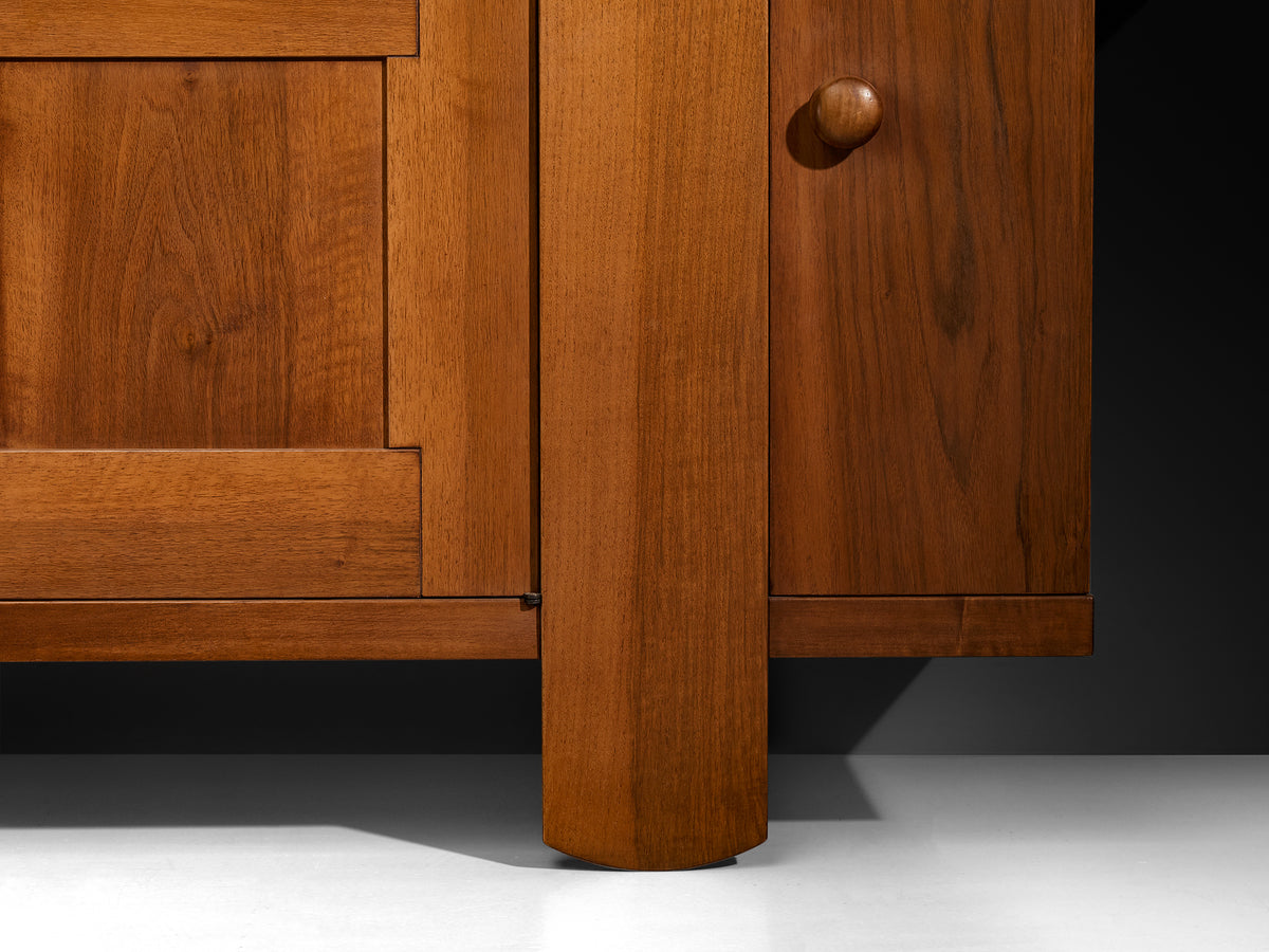 Silvio Coppola for Bernini Geometric Sideboard in Walnut Case pieces and storage cabinets Morentz