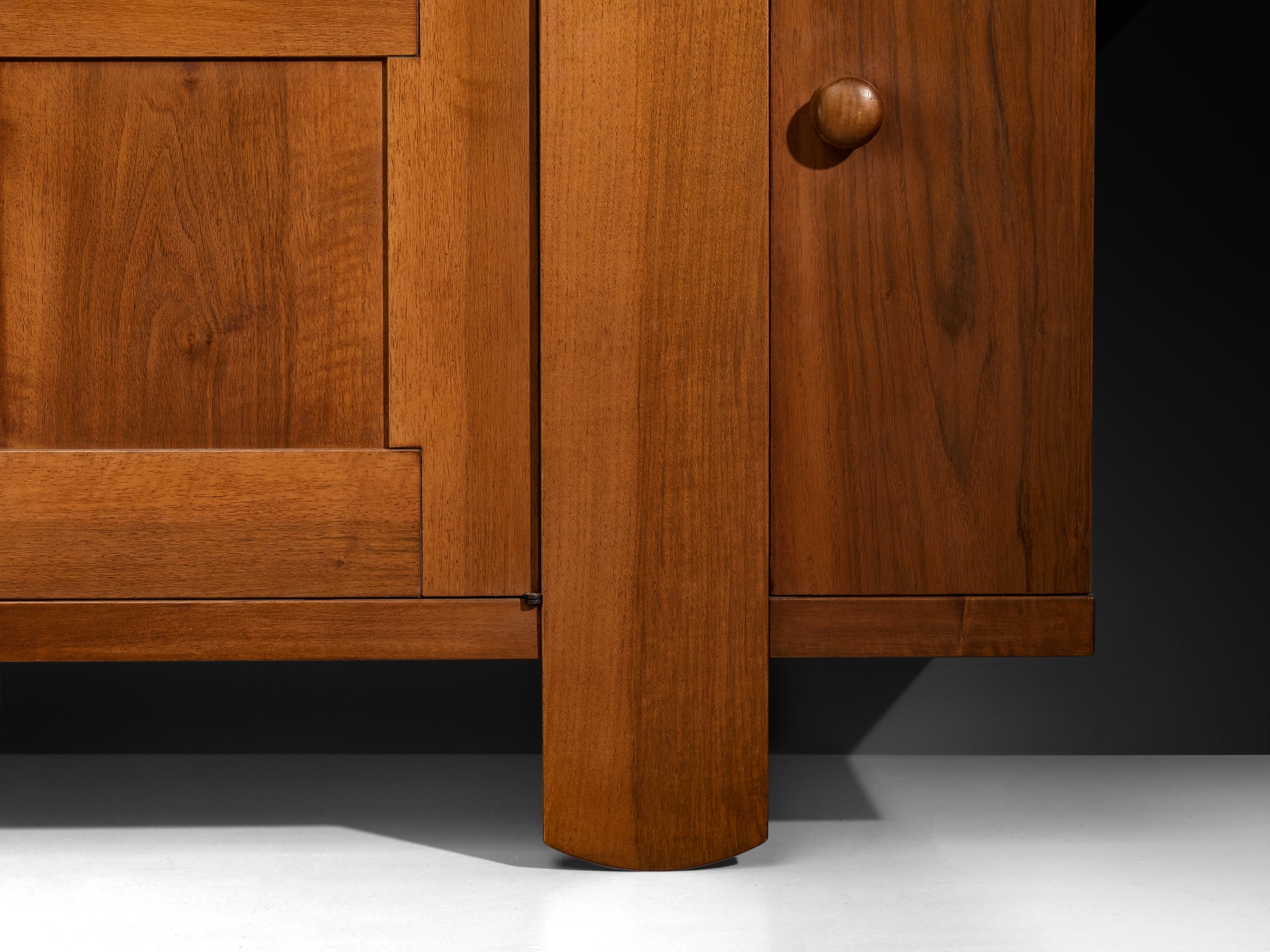 Silvio Coppola for Bernini Geometric Sideboard in Walnut Case pieces and storage cabinets Morentz