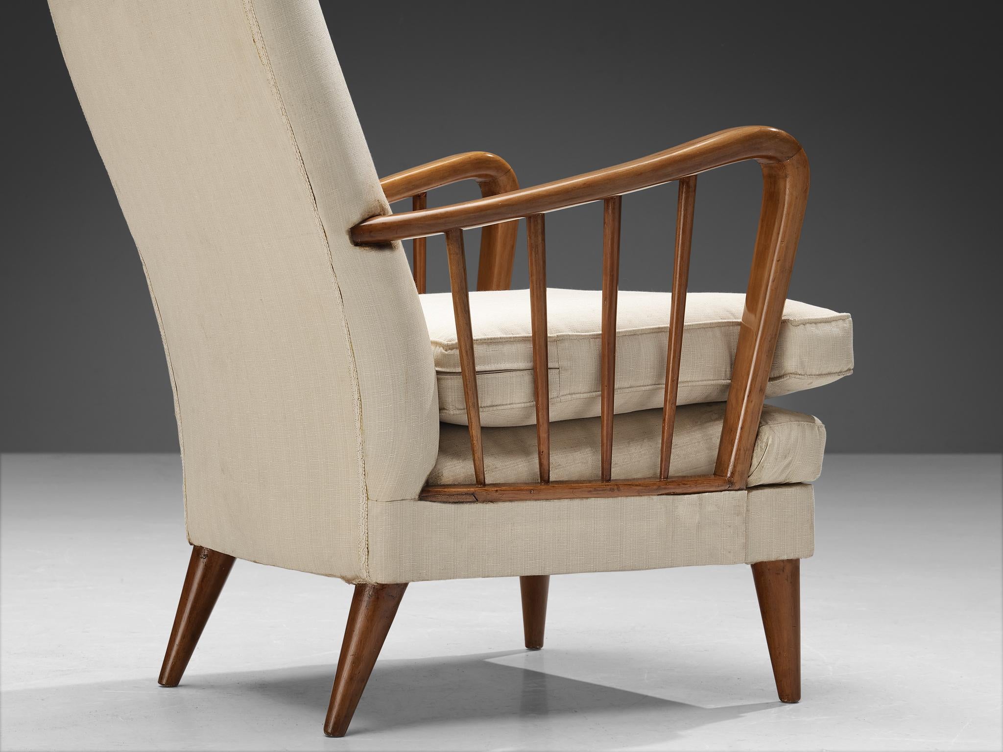 Osvaldo Borsani Lounge Chair in Walnut seating Morentz