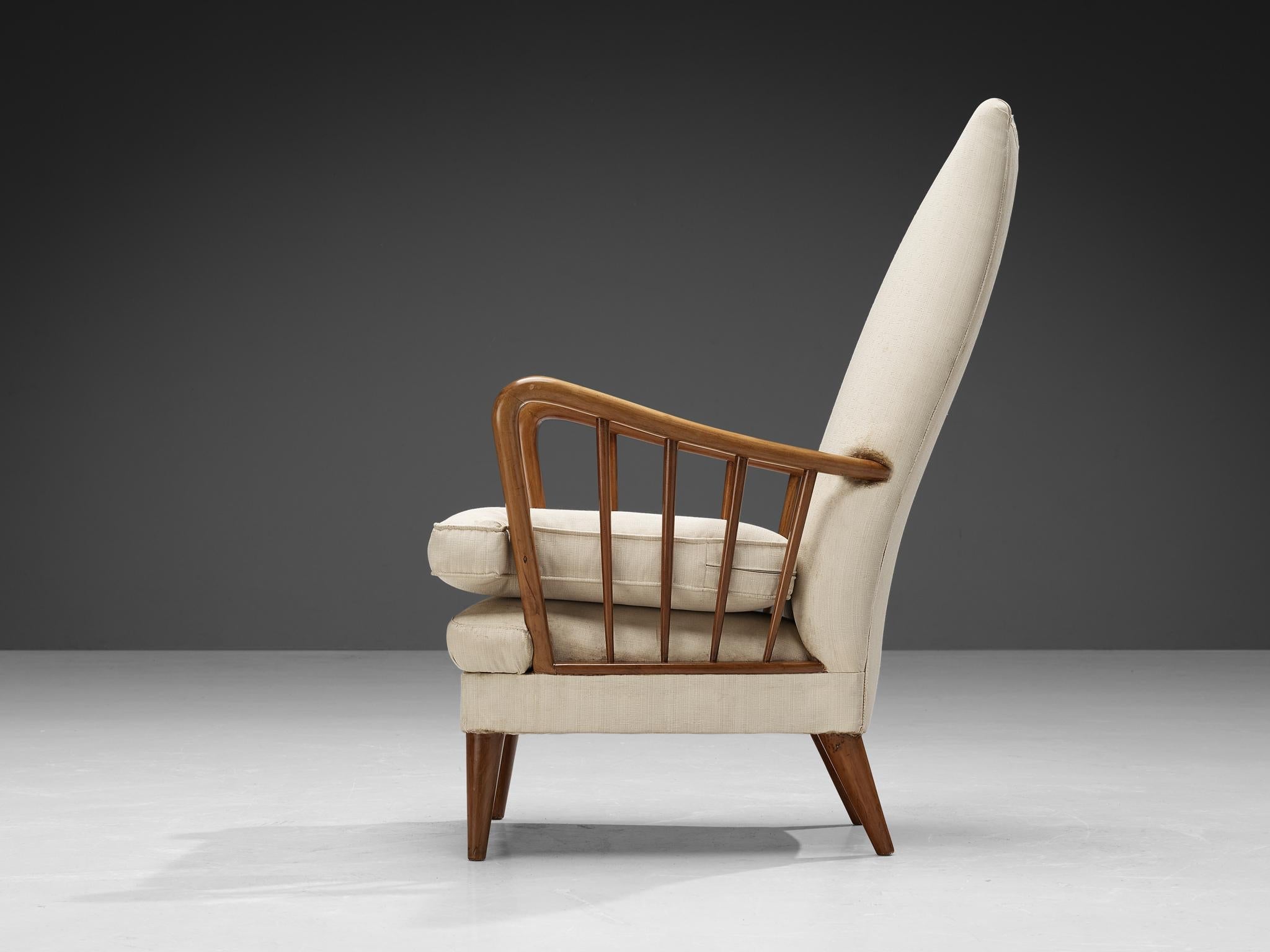 Osvaldo Borsani Lounge Chair in Walnut seating Morentz