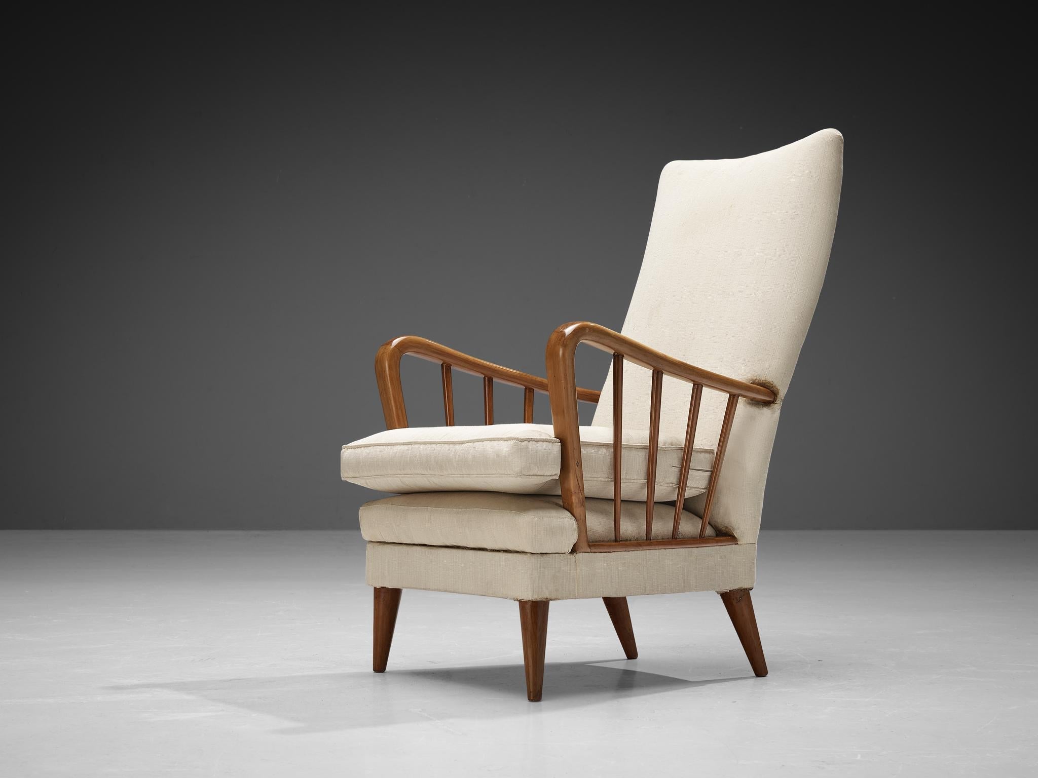 Osvaldo Borsani Lounge Chair in Walnut seating Morentz