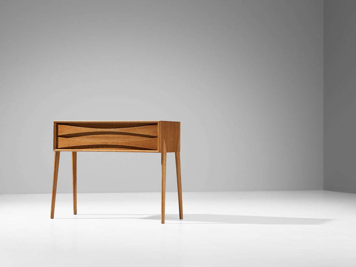 Rimbert Sandholt for Ateljé Glas & Trä Nightstand or Cabinet in Oak Case pieces and storage cabinets Morentz