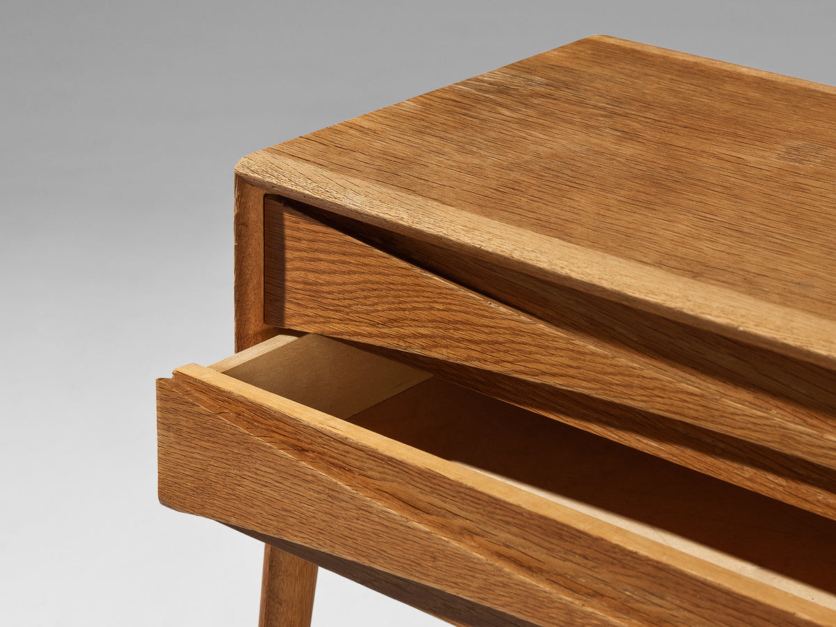 Rimbert Sandholt for Ateljé Glas & Trä Nightstand or Cabinet in Oak Case pieces and storage cabinets Morentz
