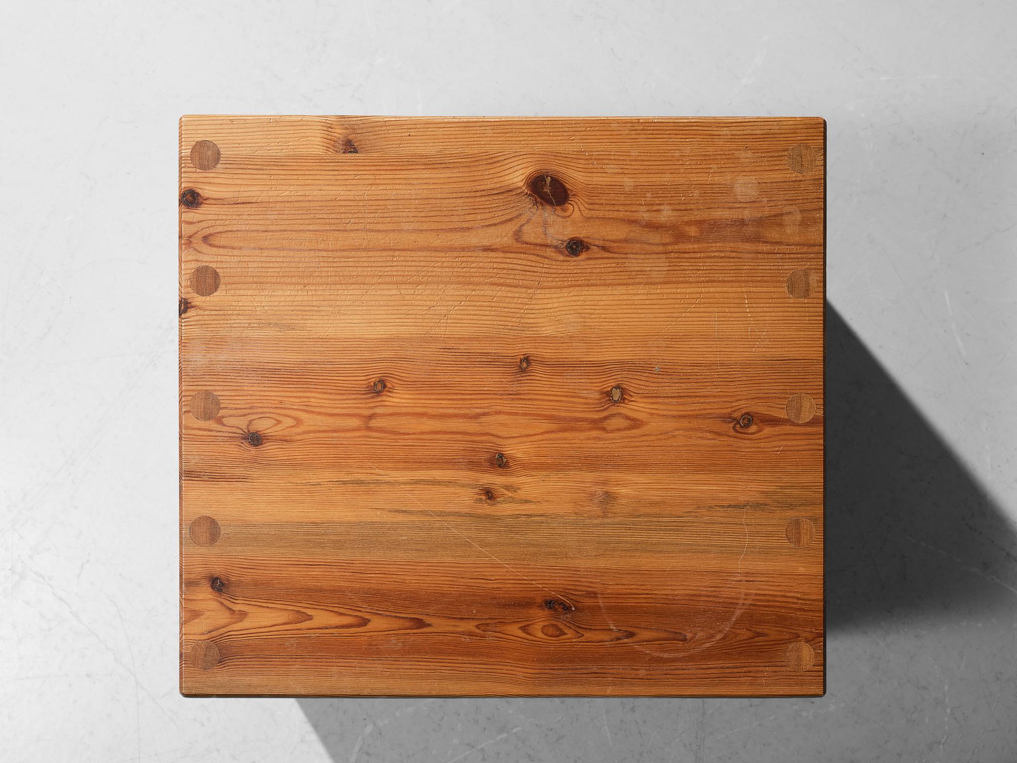 1970s Swedish Side Table in Solid Pine tables Morentz