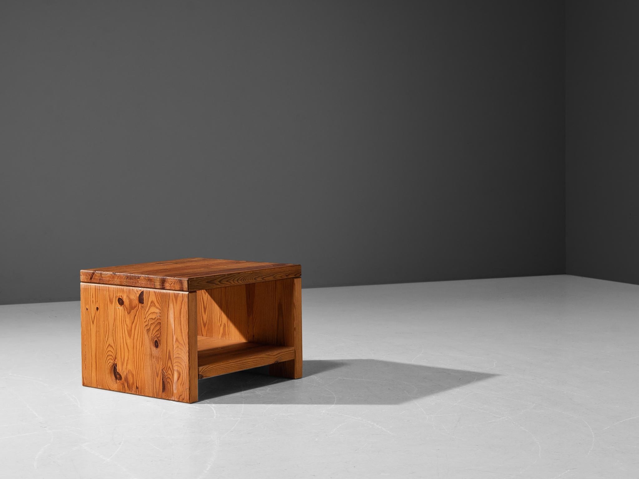 1970s Swedish Side Table in Solid Pine tables Morentz