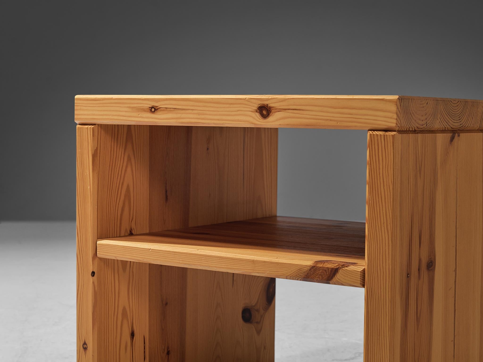 1970s Swedish Side Table in Solid Pine tables Morentz