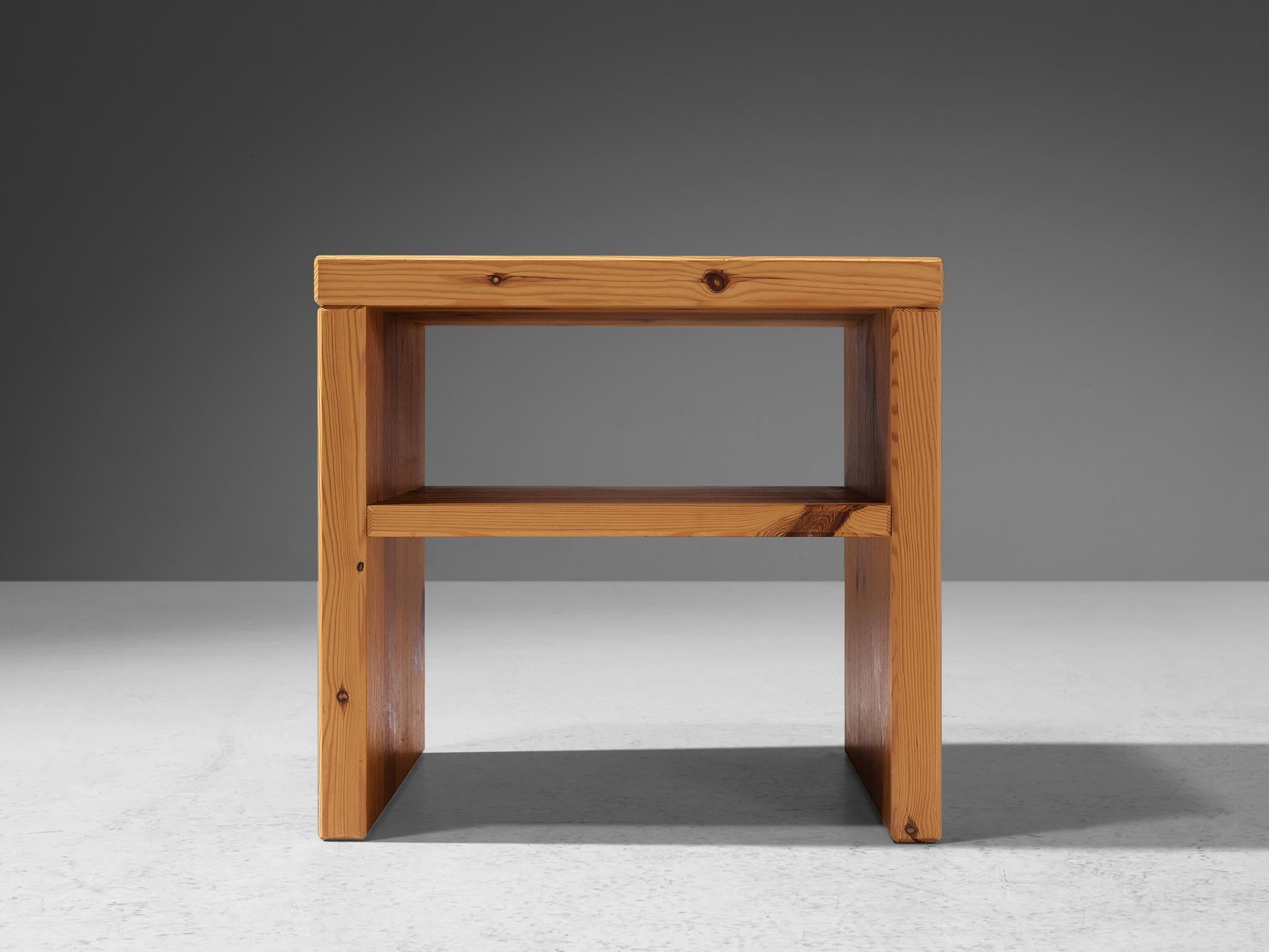 1970s Swedish Side Table in Solid Pine tables Morentz
