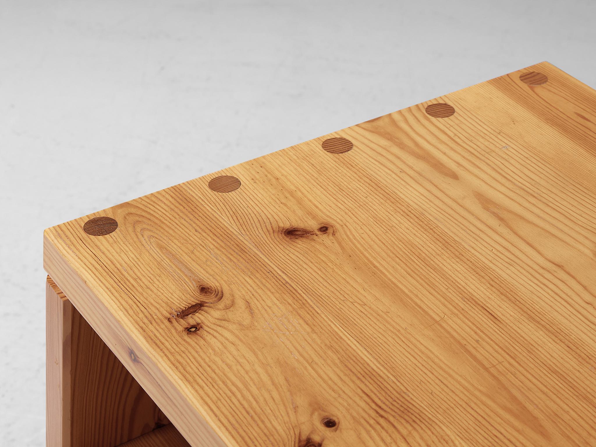 1970s Swedish Side Table in Solid Pine tables Morentz