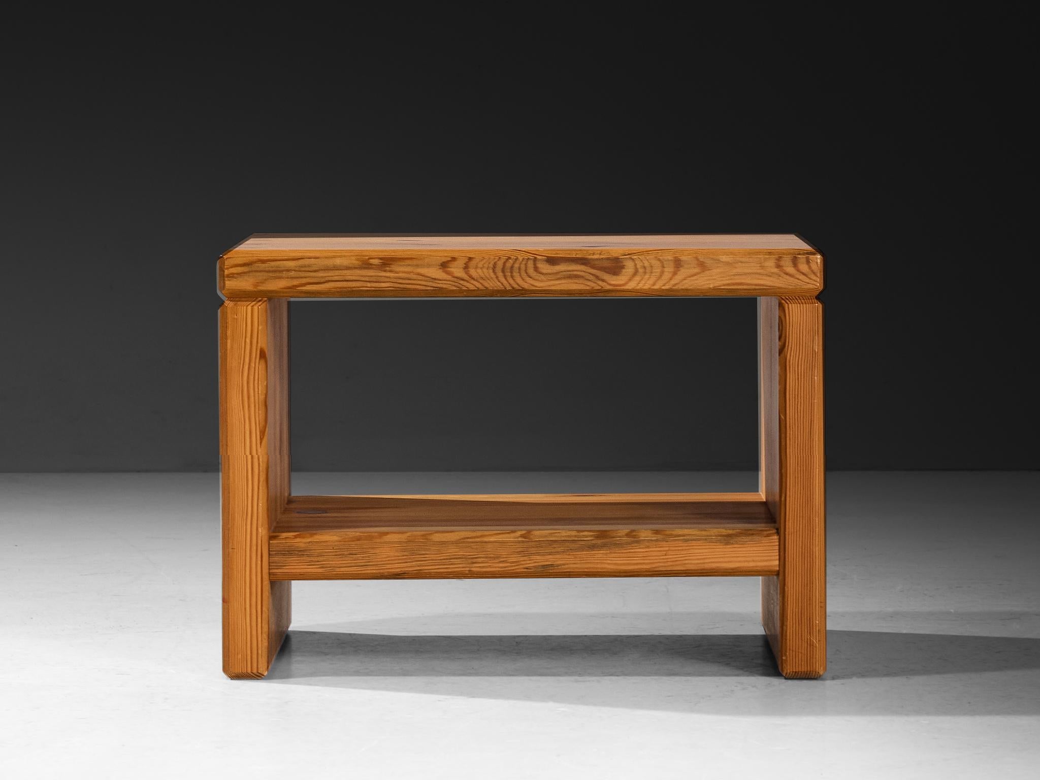 1970s Swedish Side Table in Solid Pine tables Morentz