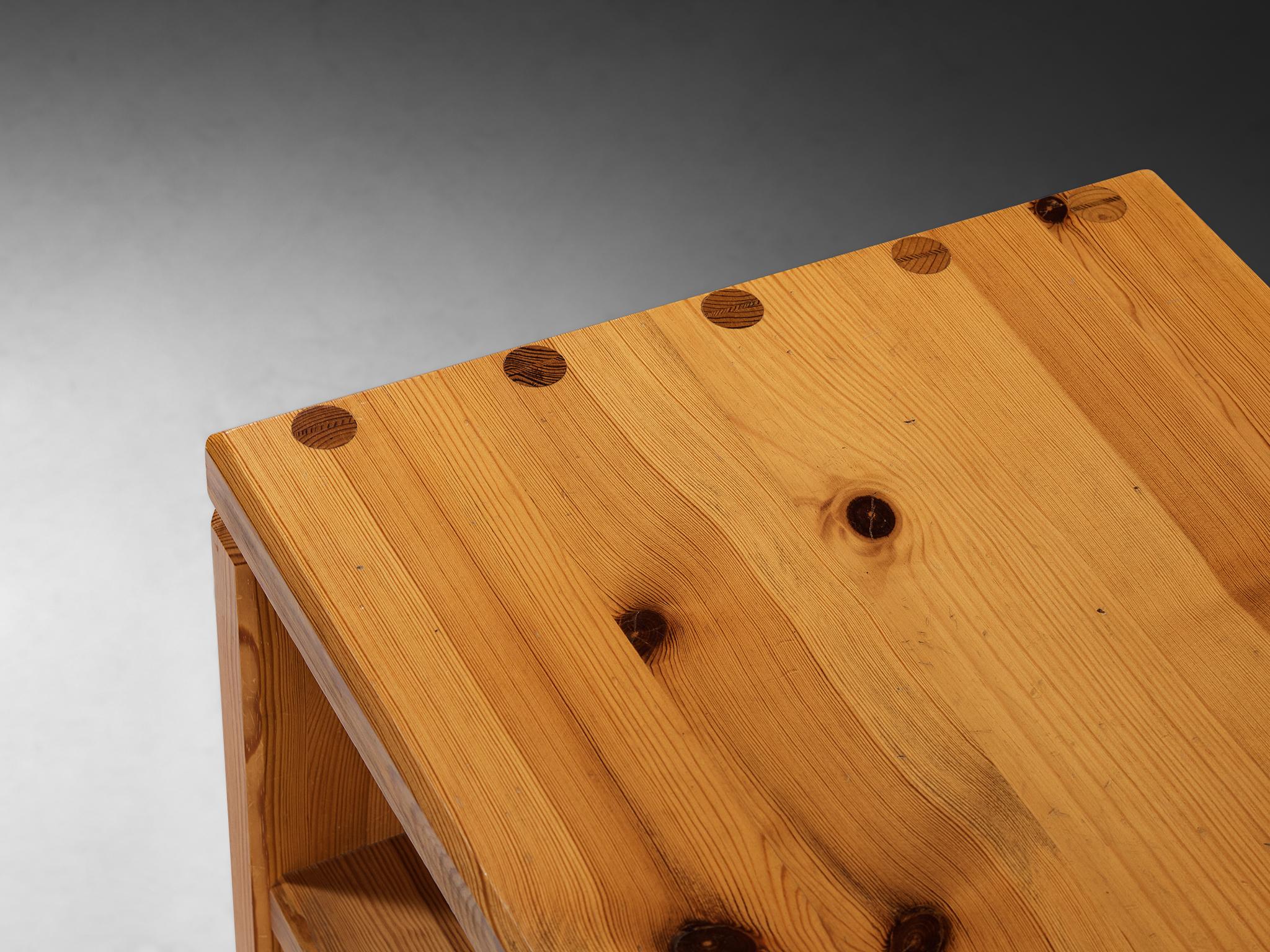 1970s Swedish Side Table in Solid Pine tables Morentz