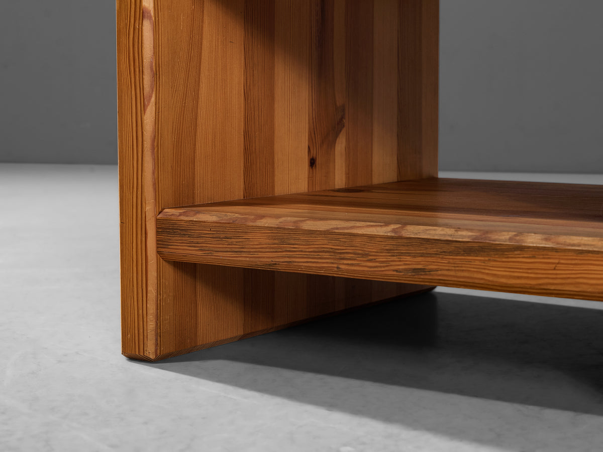 1970s Swedish Side Table in Solid Pine Tables Morentz