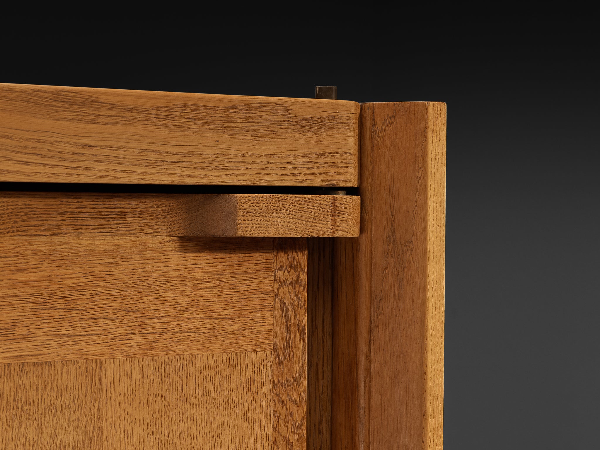 Guillerme et Chambron Cabinet in Oak with Glass Door Case pieces and storage cabinets Morentz