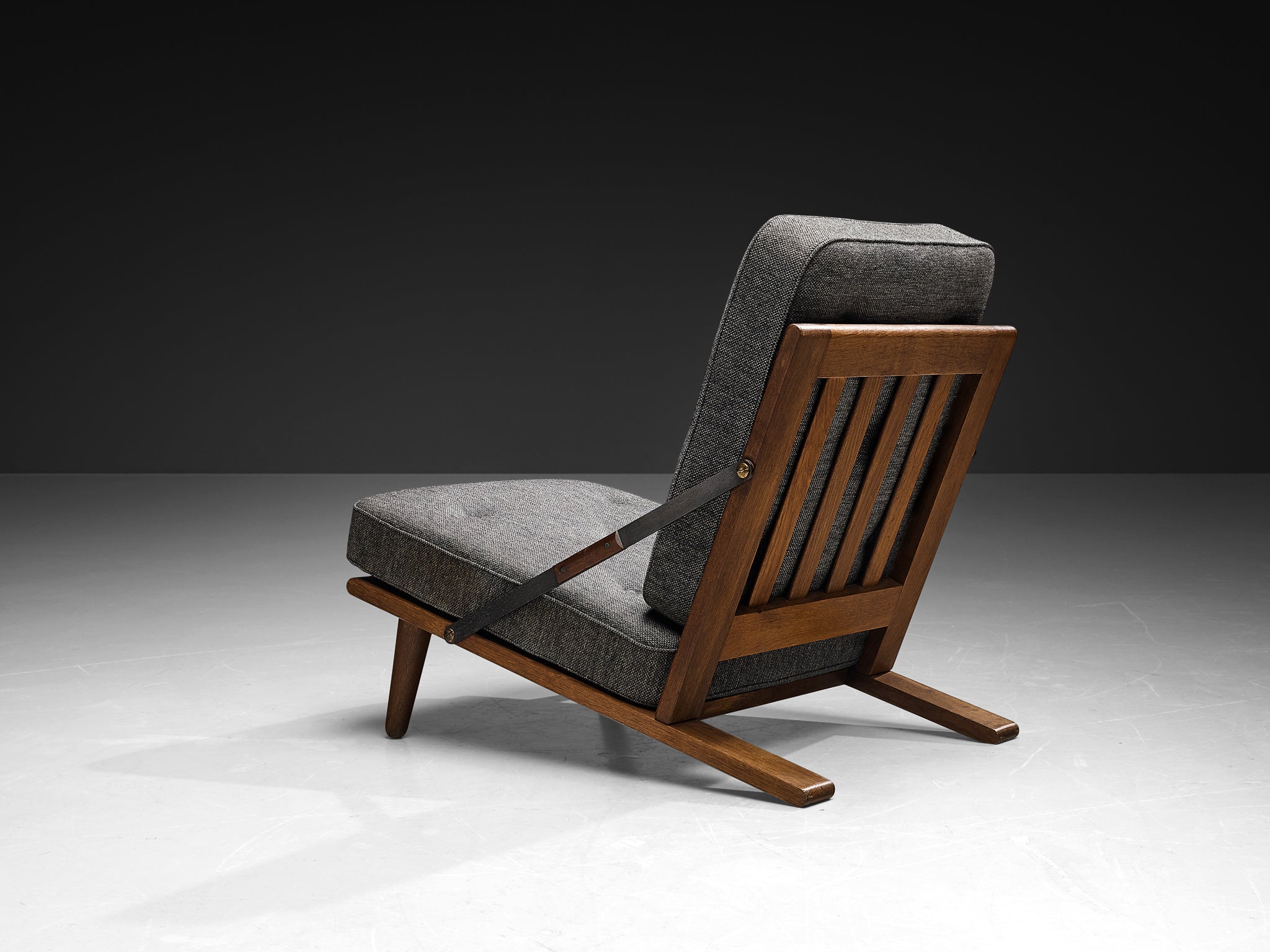 Børge Mogensen for Fredericia Lounge Chair in Oak and Original Woolen Upholstery Seating Morentz