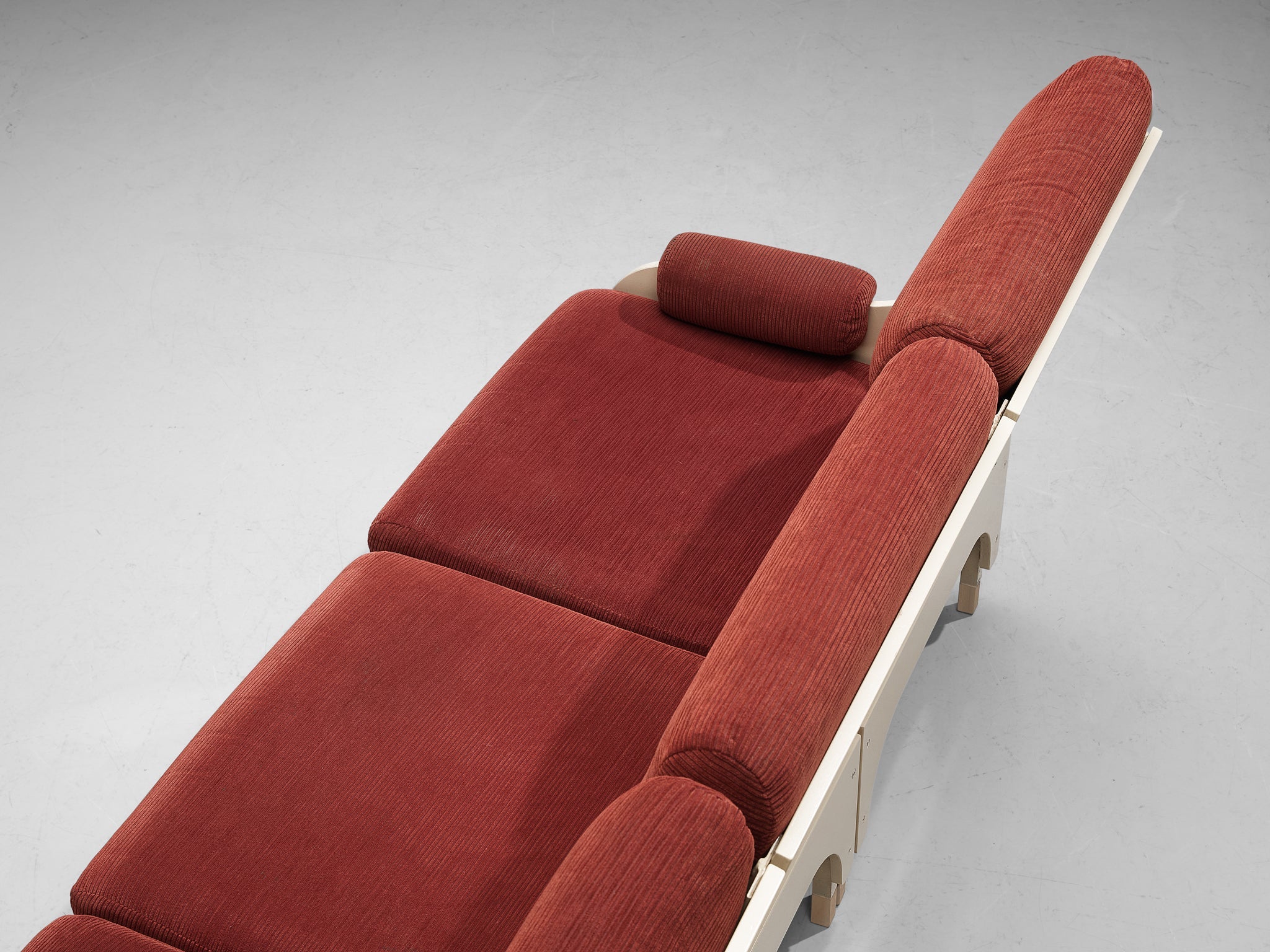 Dutch Three Seat Sofa in Burgundy Red Upholstery seating Morentz