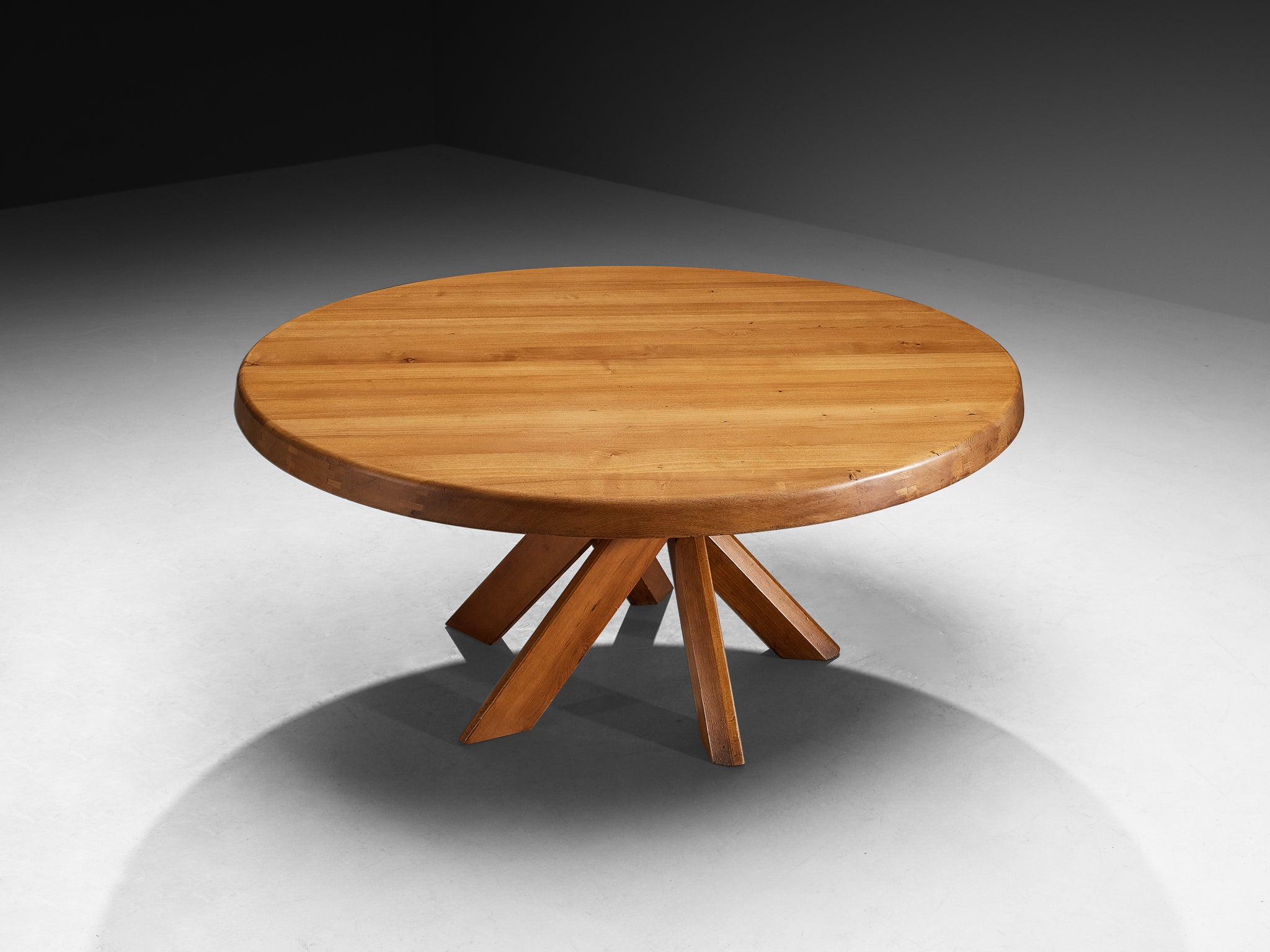 Early Pierre Chapo 'Sfax' T21E Dining Table in Solid Elm Tables Morentz