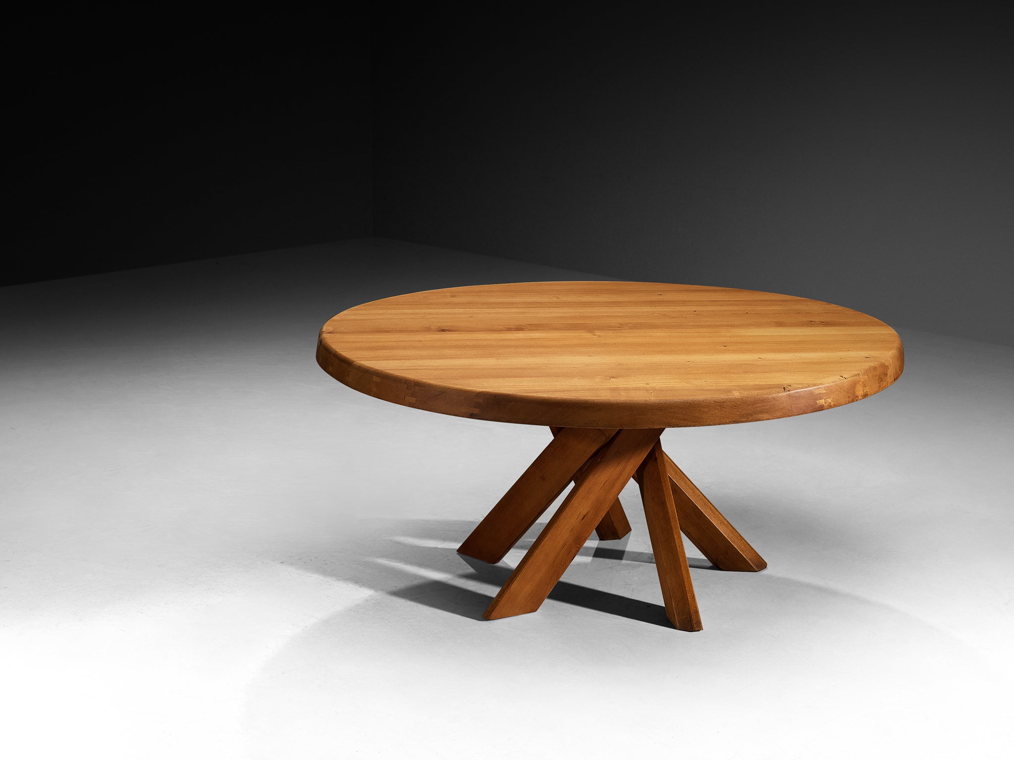 Early Pierre Chapo 'Sfax' T21E Dining Table in Solid Elm Tables Morentz