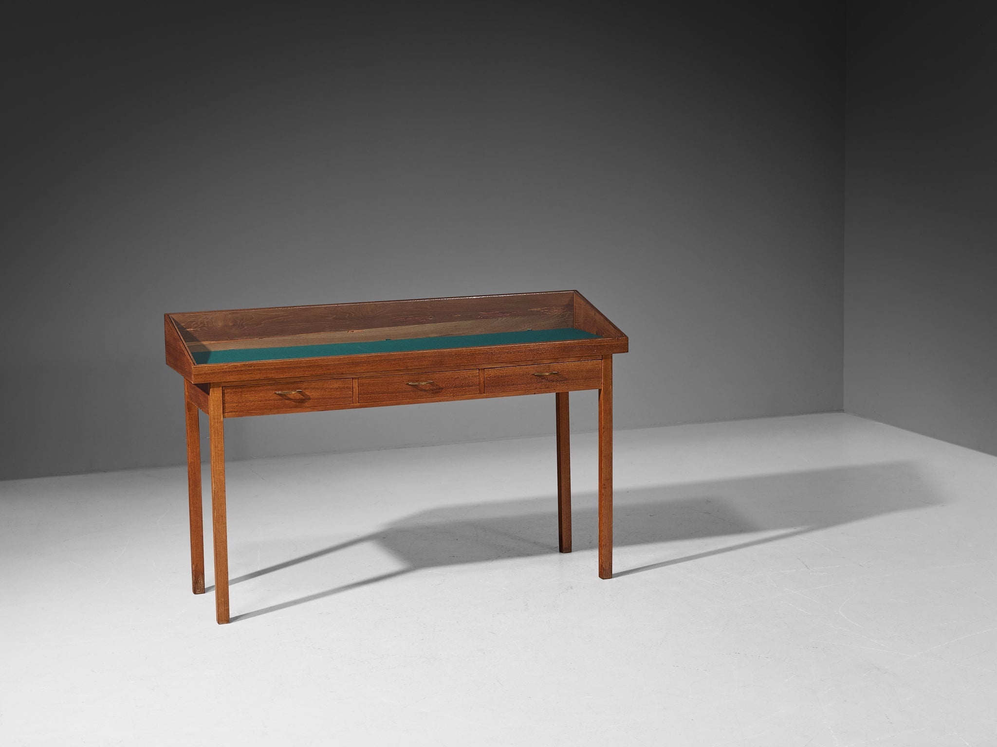 Mid-Century Showcase in Walnut and Pine case pieces and storage cabinets Morentz