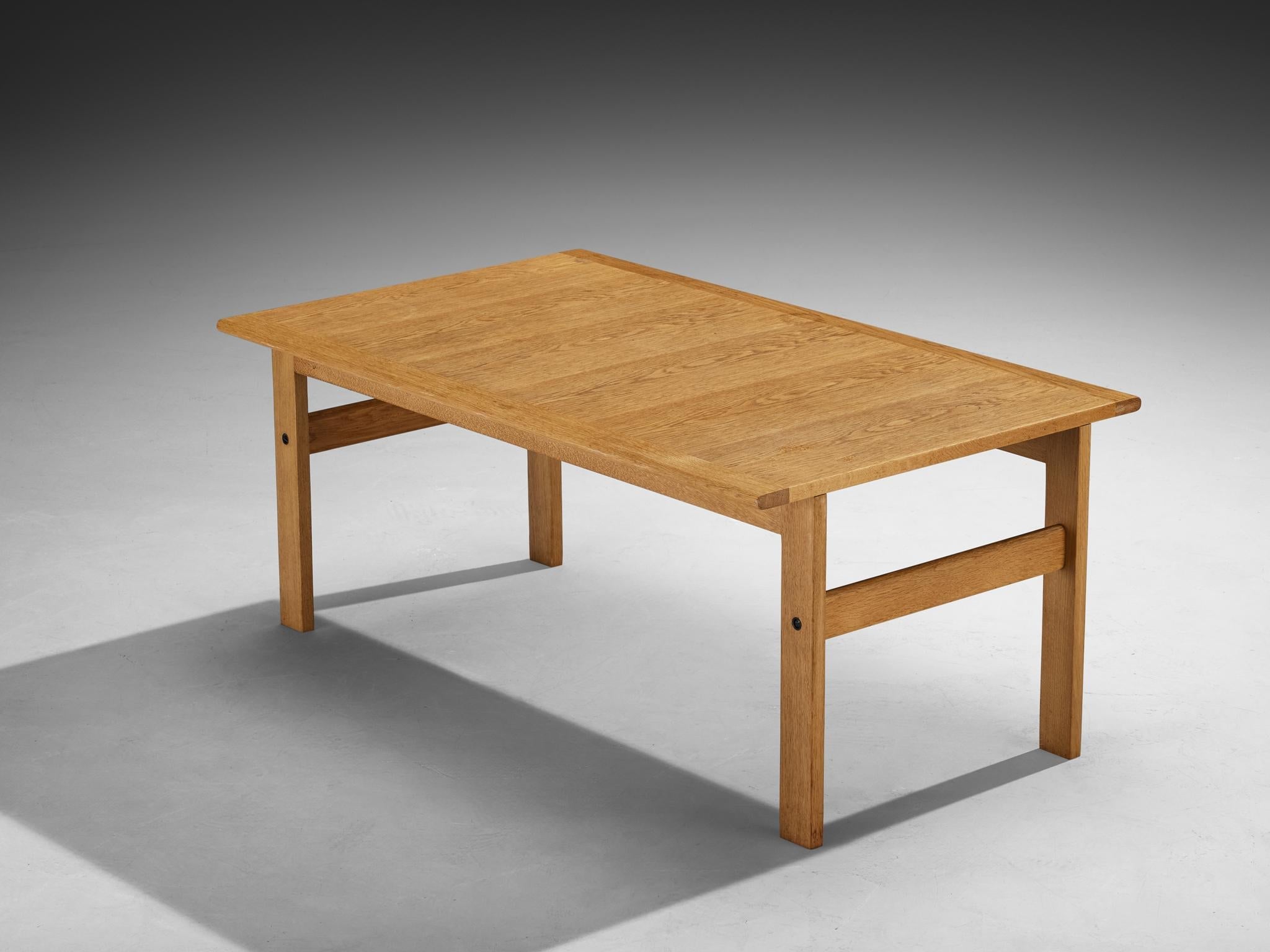 Scandinavian Modern Rectangular Coffee Table in Oak tables Morentz