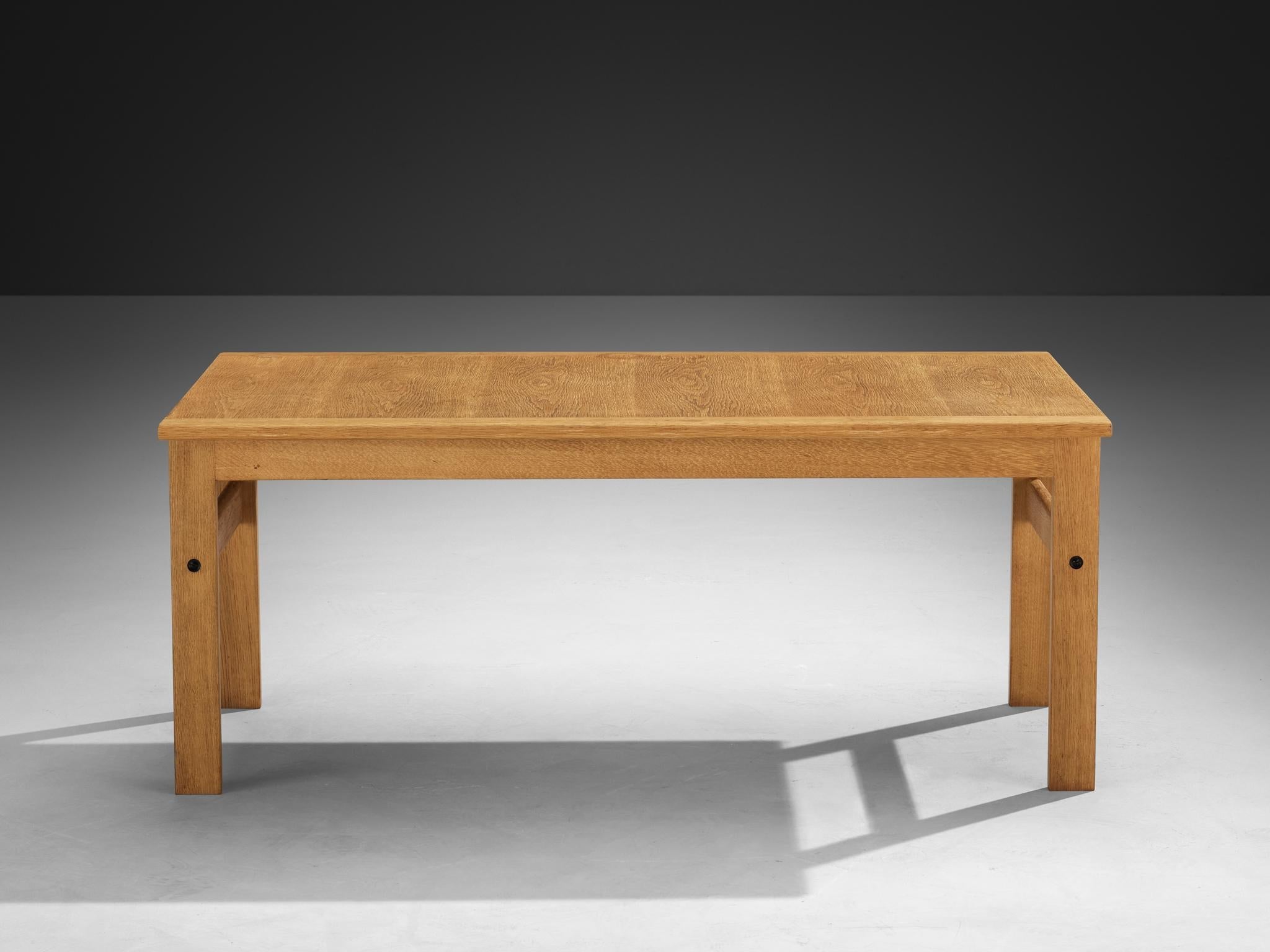 Scandinavian Modern Rectangular Coffee Table in Oak tables Morentz