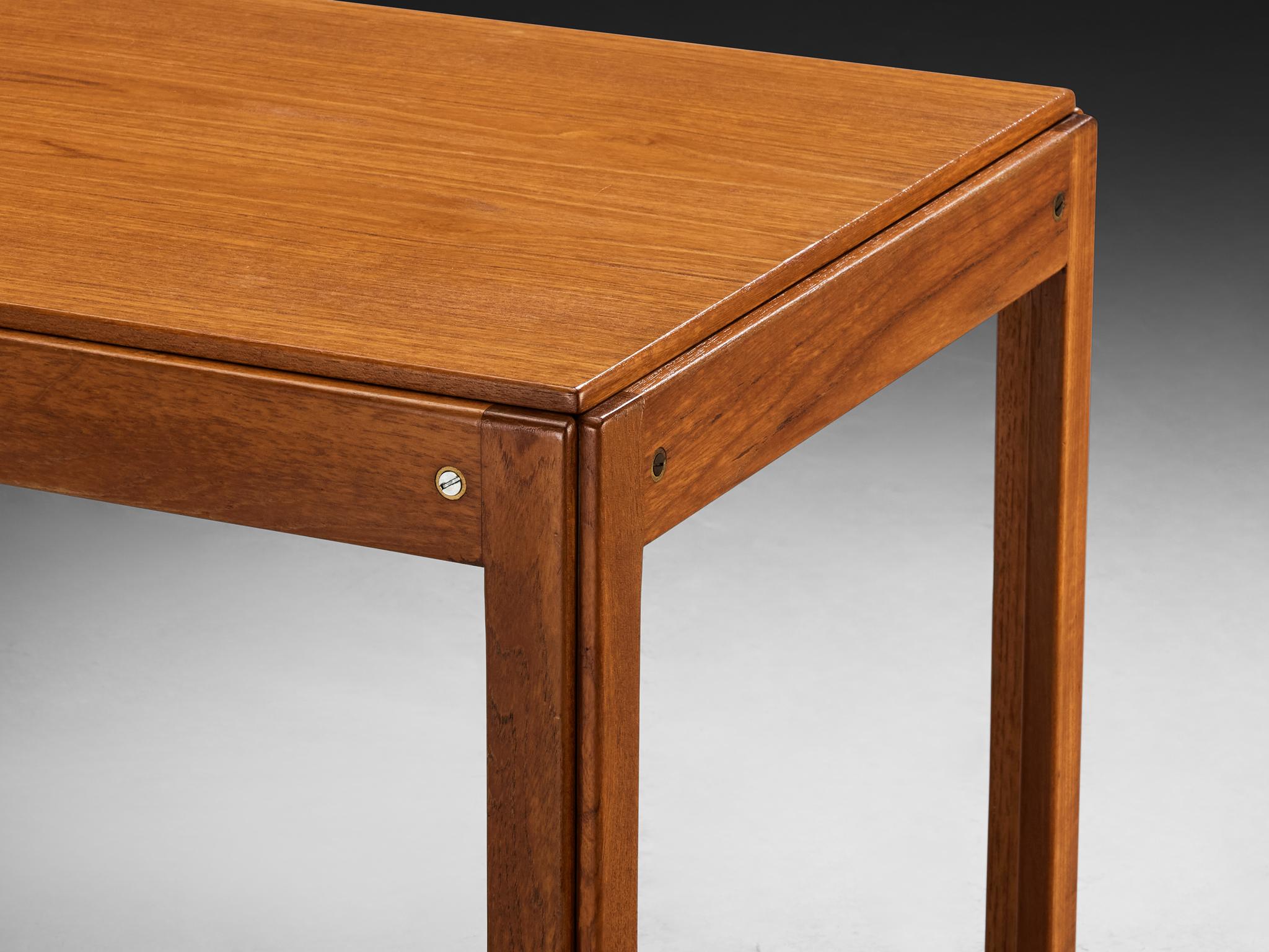 1960s Danish Rectangular Coffee Table in Teak tables Morentz