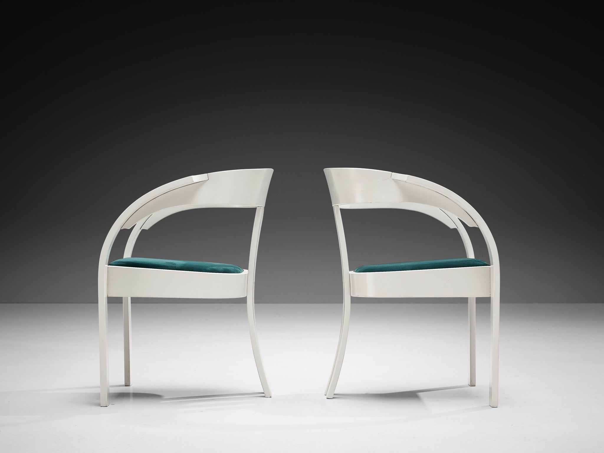 Giovanni Battista Bassi for Poltronova Set of Six 'Elisa' Armchairs Seating Morentz