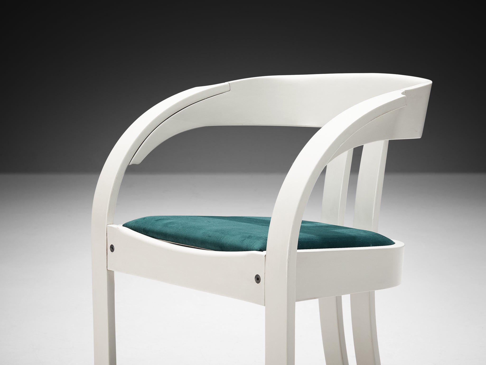 Giovanni Battista Bassi for Poltronova Set of Six 'Elisa' Armchairs Seating Morentz