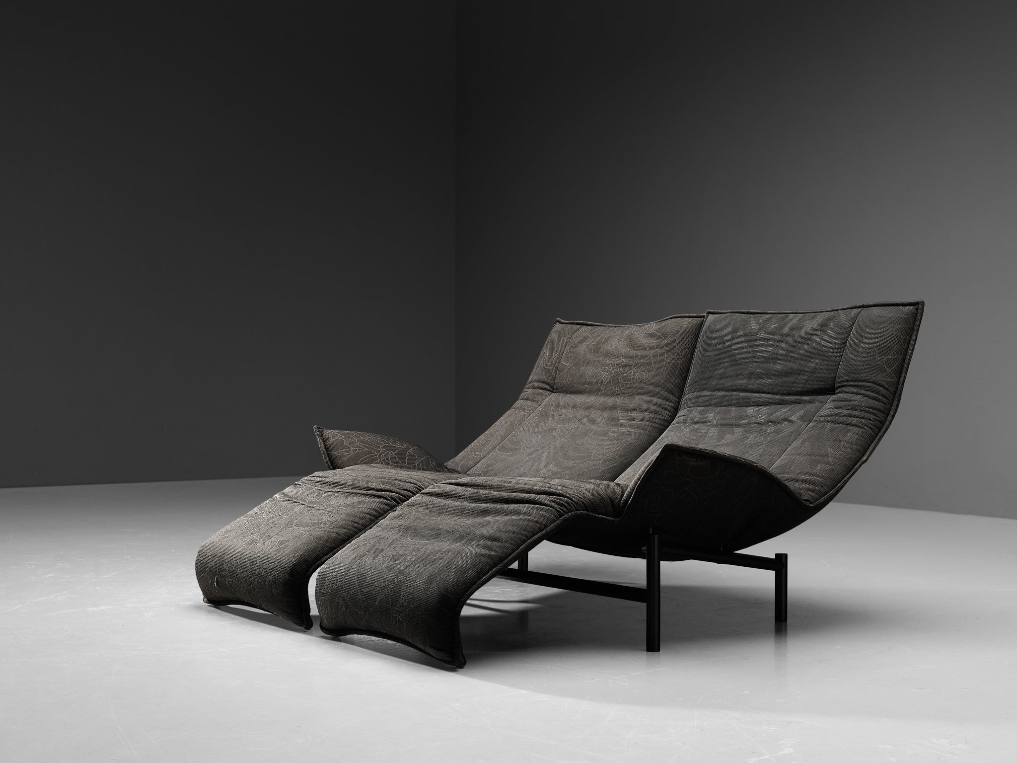 Vigo Magistretti for Cassina Sofa in Dark Grey Upholstery seating Morentz