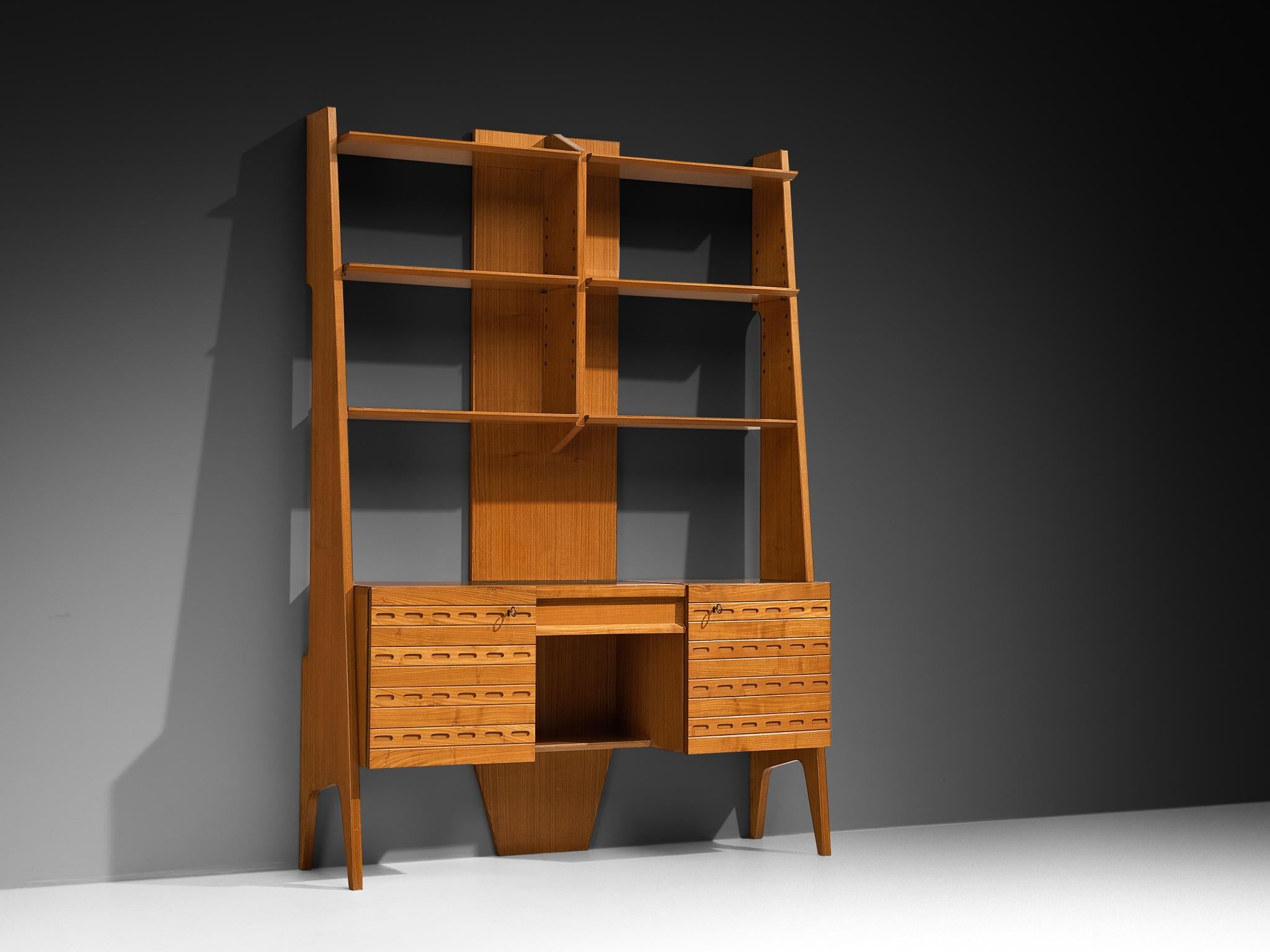 Rare Ico Parisi for Fratelli Rizzi Cabinet or Vanity in Chestnut case pieces and storage cabinets Morentz