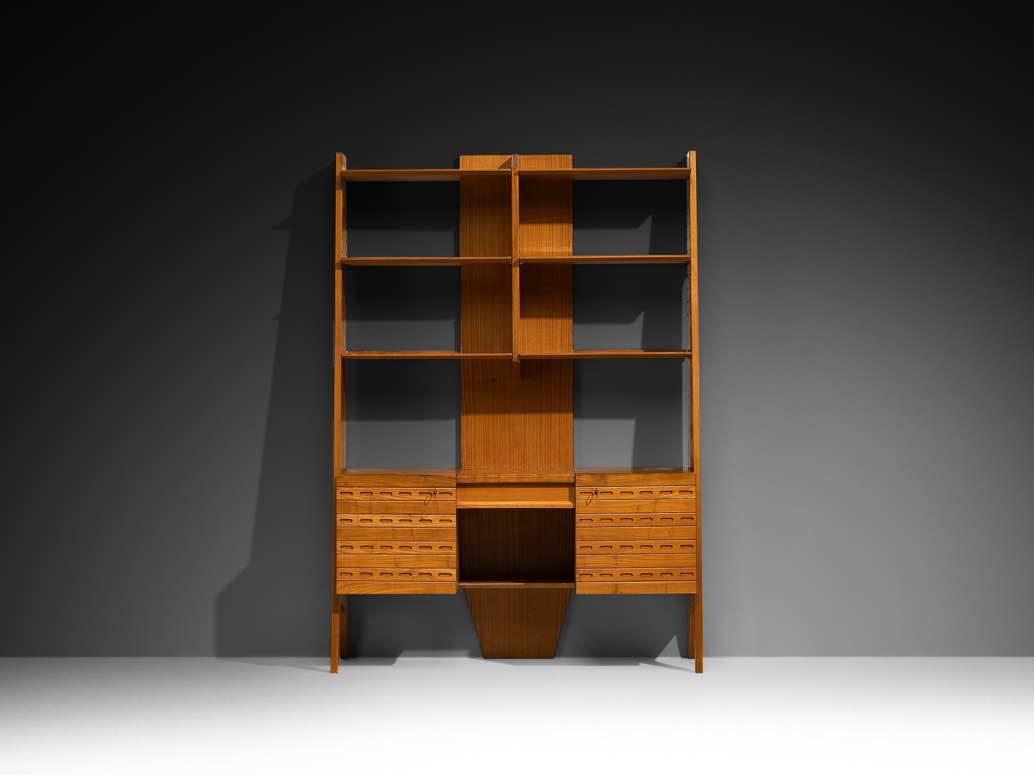 Rare Ico Parisi for Fratelli Rizzi Cabinet or Vanity in Chestnut case pieces and storage cabinets Morentz