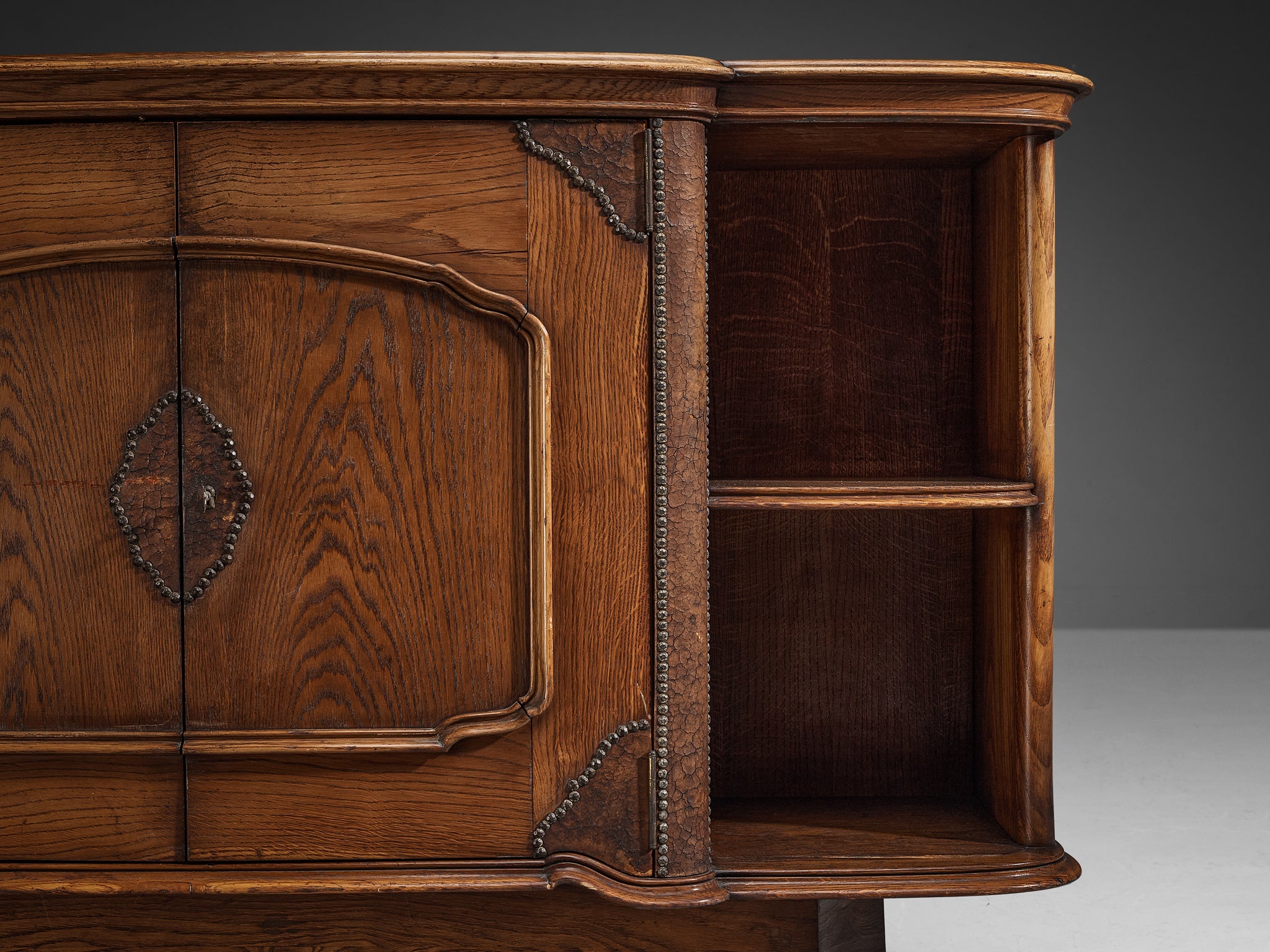 Ernesto Valabrega Cabinet in Oak case pieces and storage cabinets Morentz