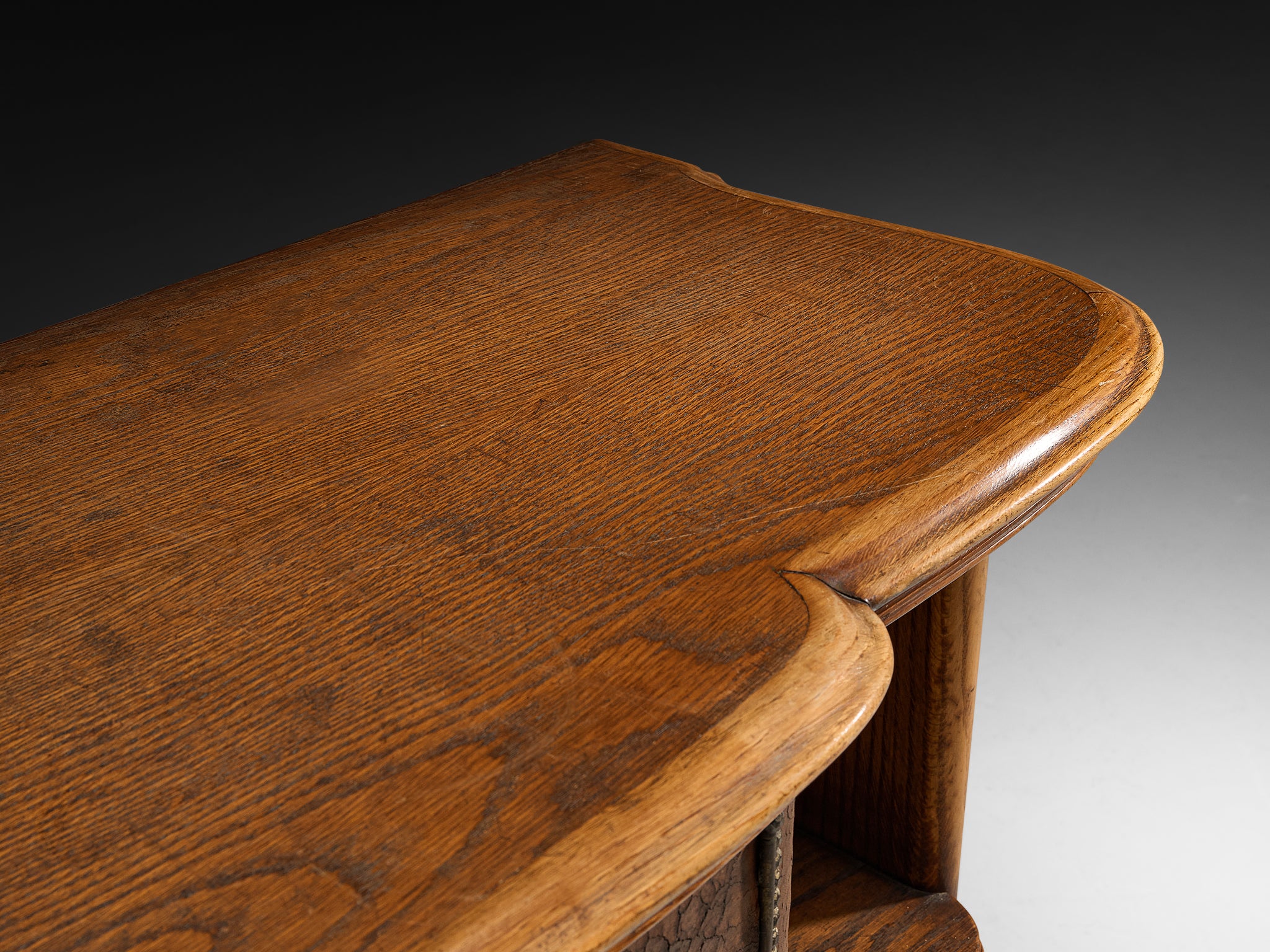 Ernesto Valabrega for Vittorio Valabrega Large Cabinet in Solid Oak Case pieces and storage cabinets Morentz