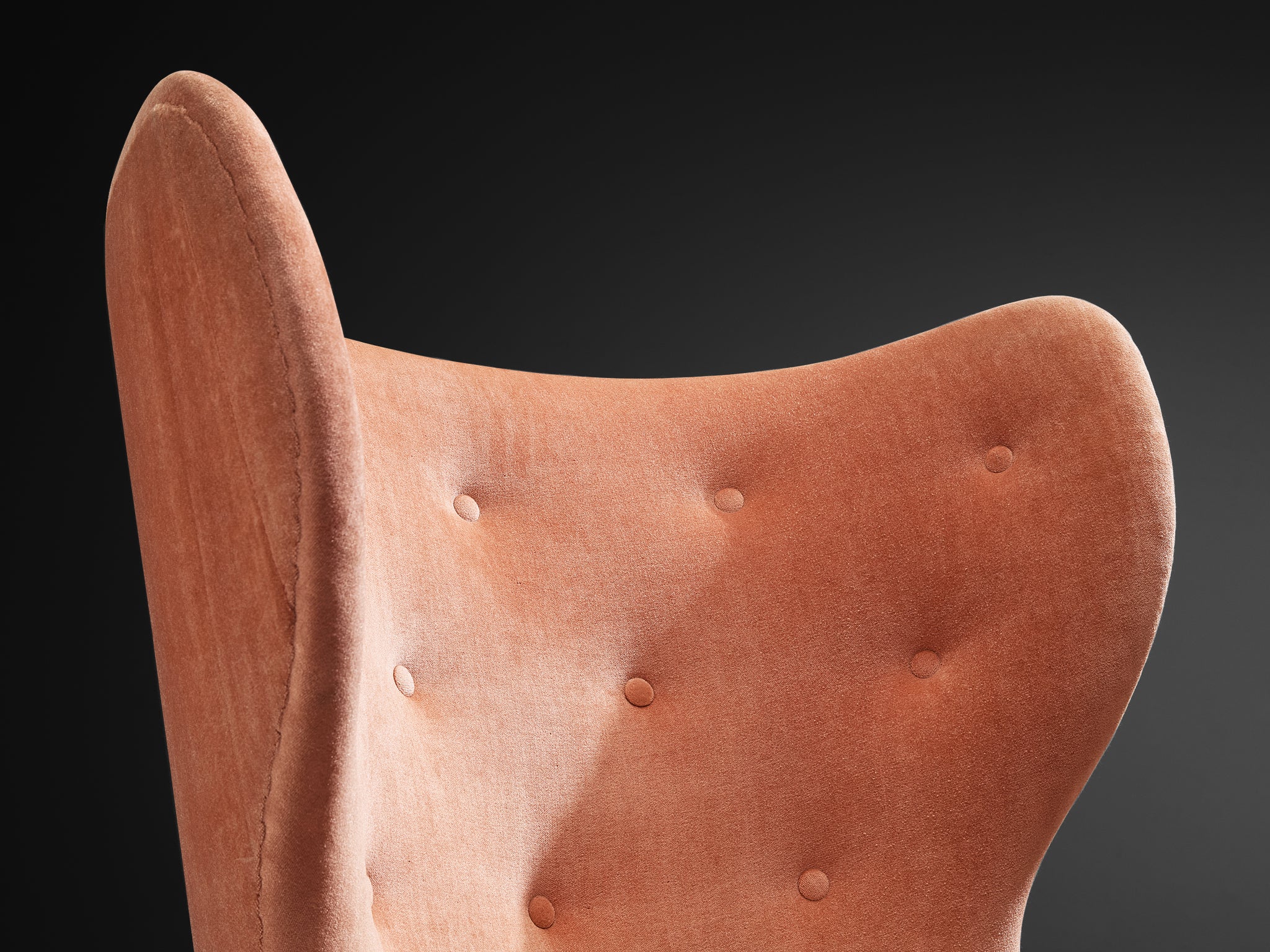 Rare Marianne Boman-schleutker for Boman Easy Chair in Pink Velvet and Birch Seating Morentz