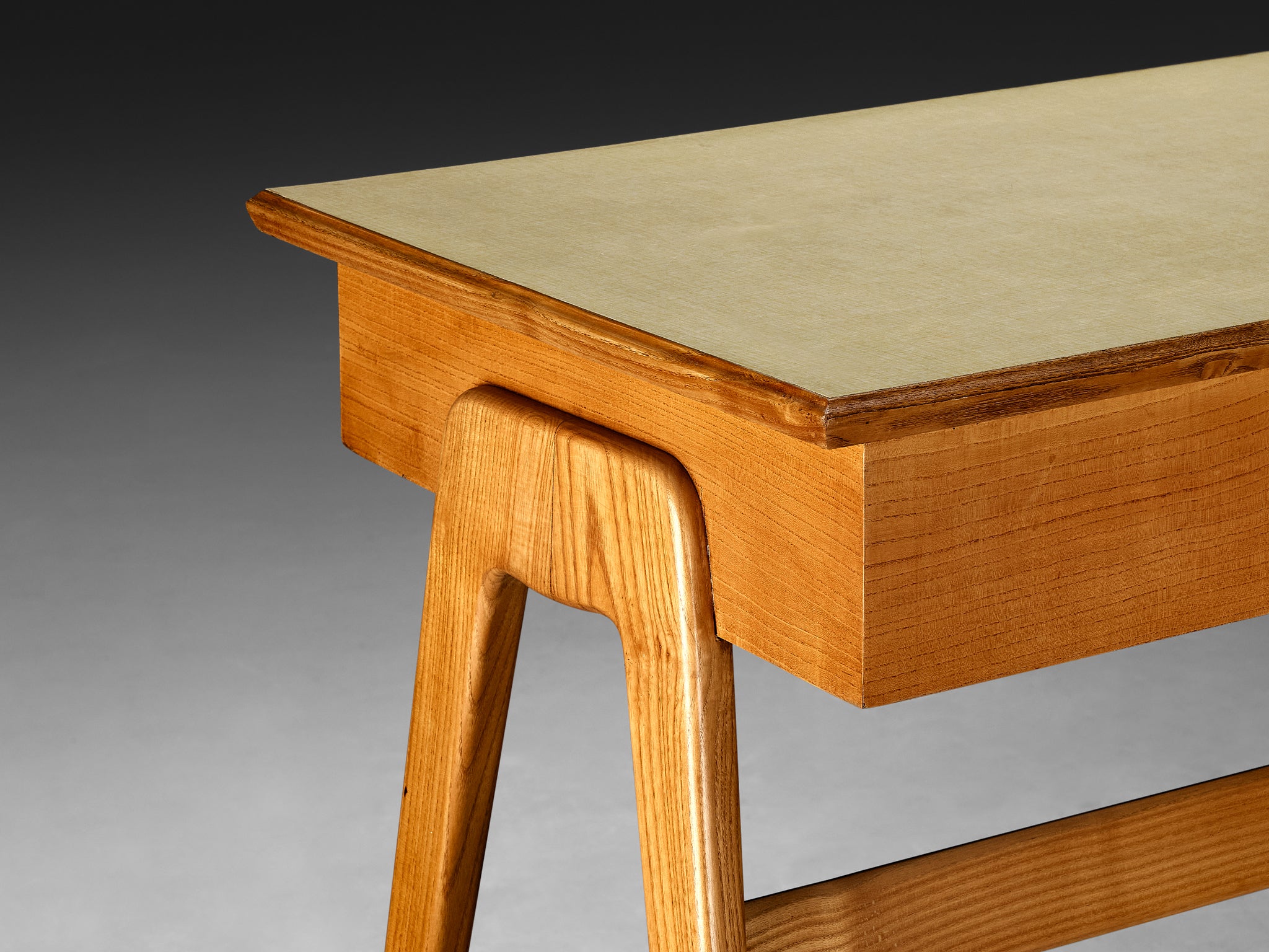 Elegant Italian Small Desk in Ash Tables Morentz