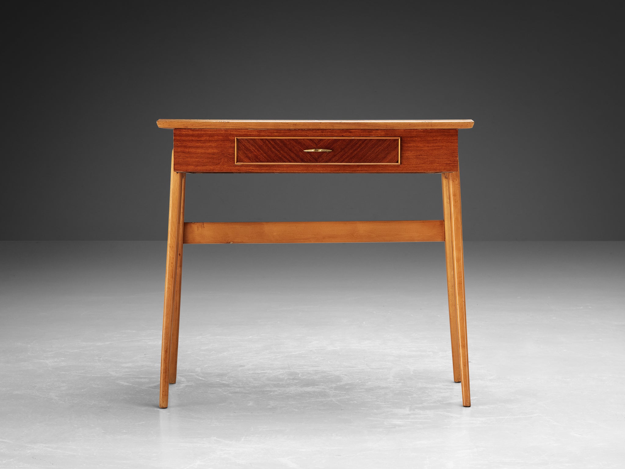 Elegant Italian Small Desk in Cherry and Mahogany Tables Morentz
