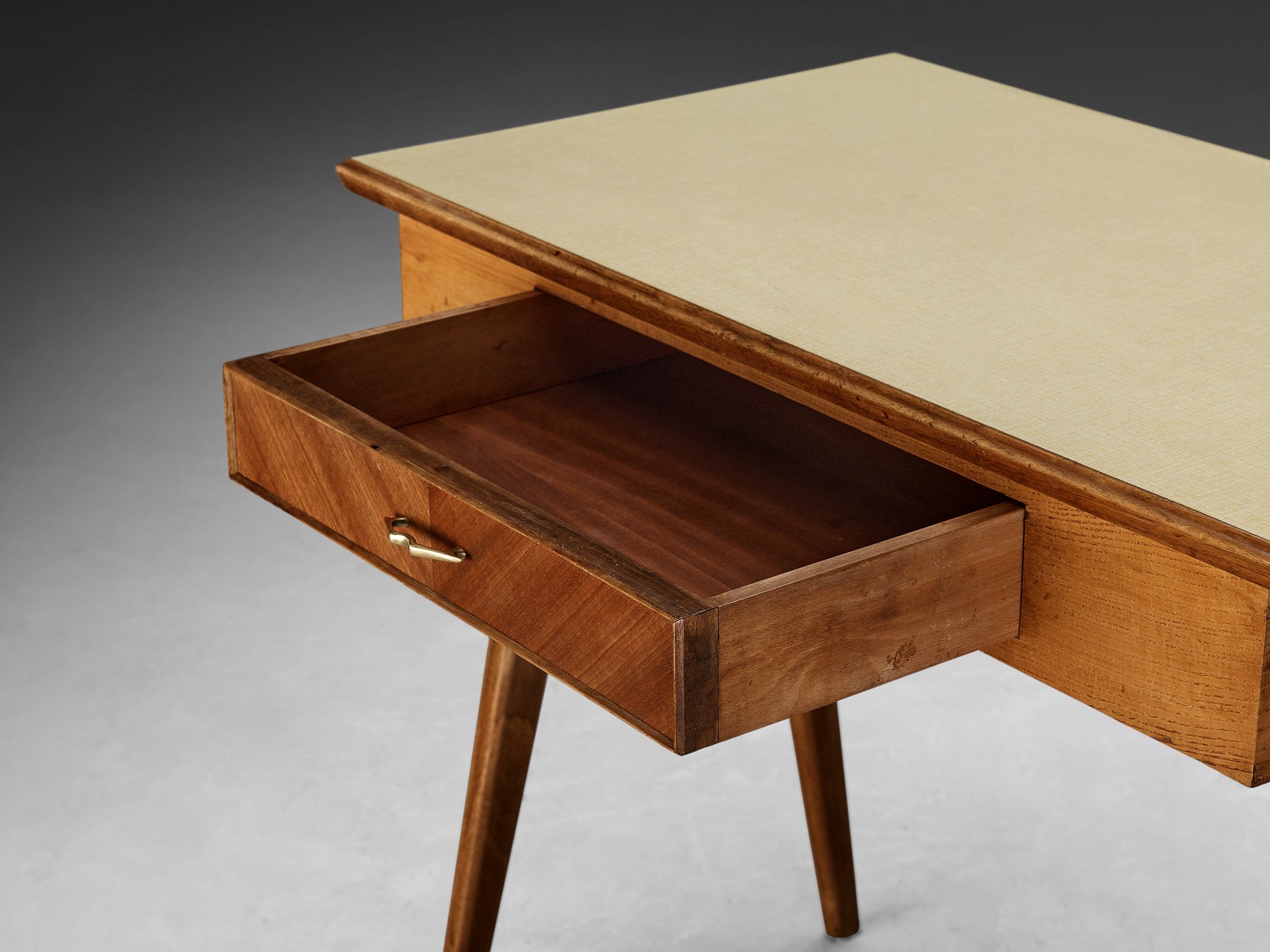 Elegant Italian Small Desk in Ash and Walnut Tables Morentz