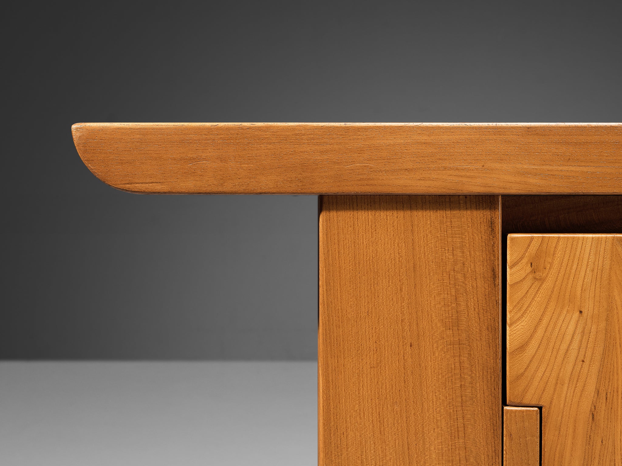 Luigi Gorgoni for Roche Bobois Sideboard in Solid Elm Case pieces and storage cabinets Morentz