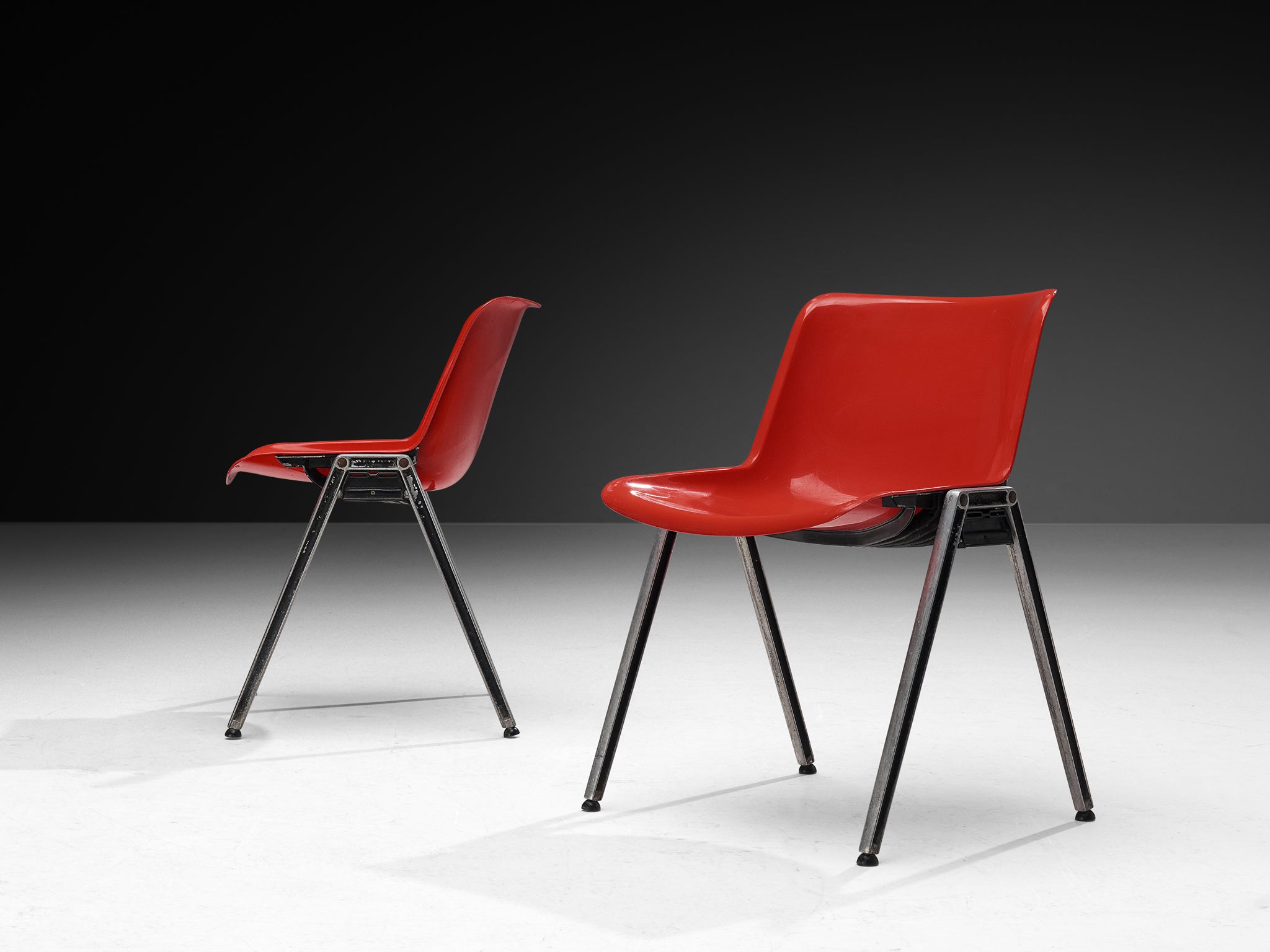 Centro Progetti Tecno Set of Twelve Stackable ‘Modus’ Chairs Seating Morentz