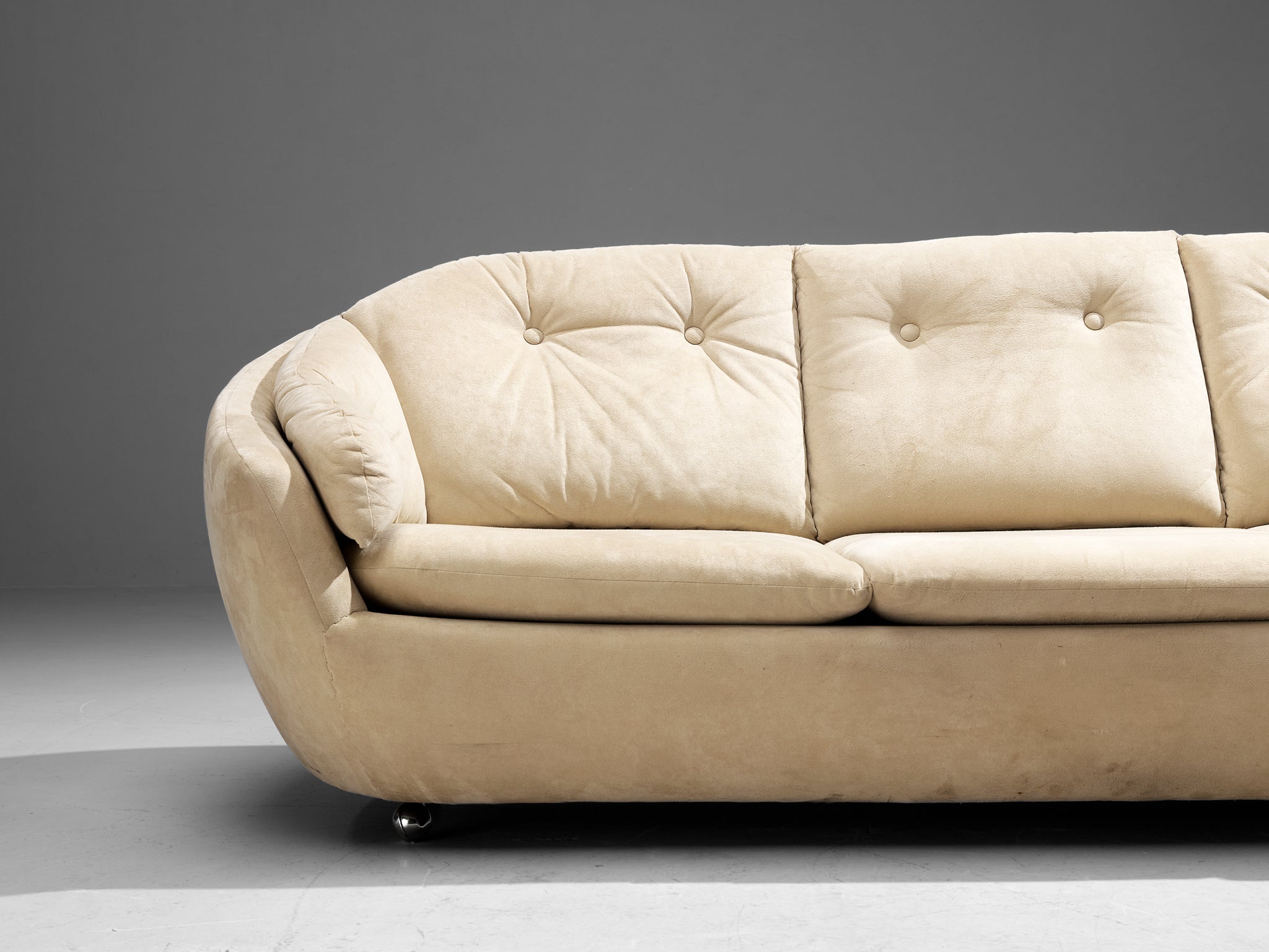 Knoll Antimott Sofa in Off-White Alcantara seating Morentz
