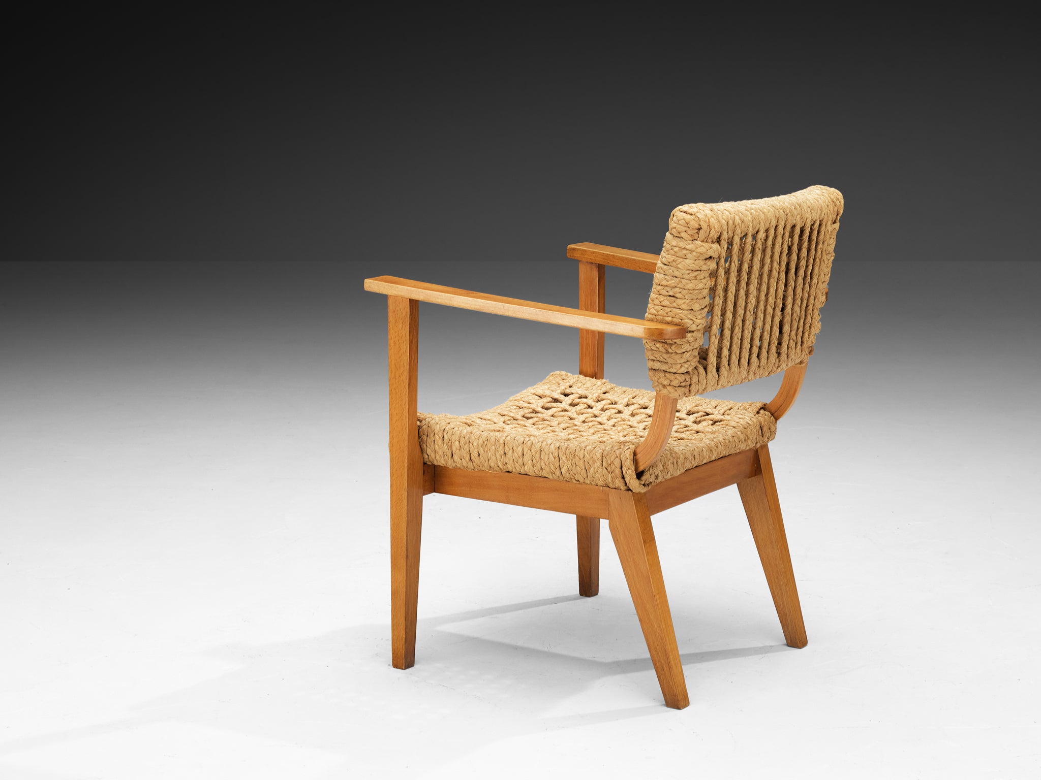 Adrian & Frida Audoux Minet for Vibo Armchair in Braided Hemp Seating Morentz