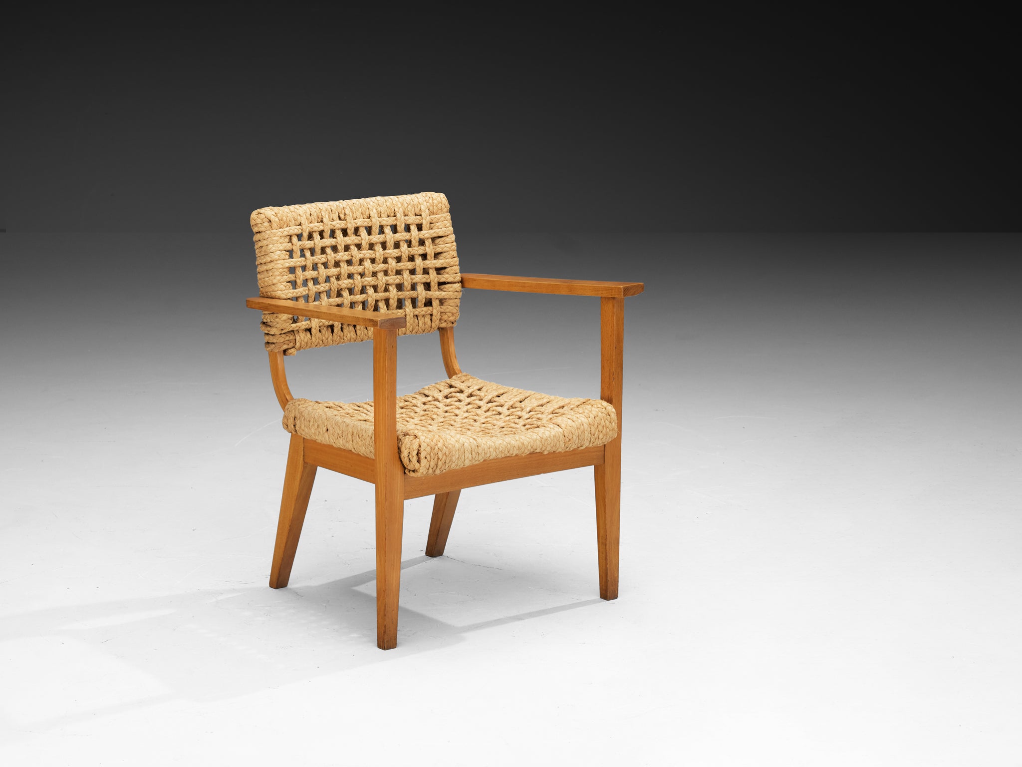 Adrian & Frida Audoux Minet for Vibo Armchair in Braided Hemp Seating Morentz