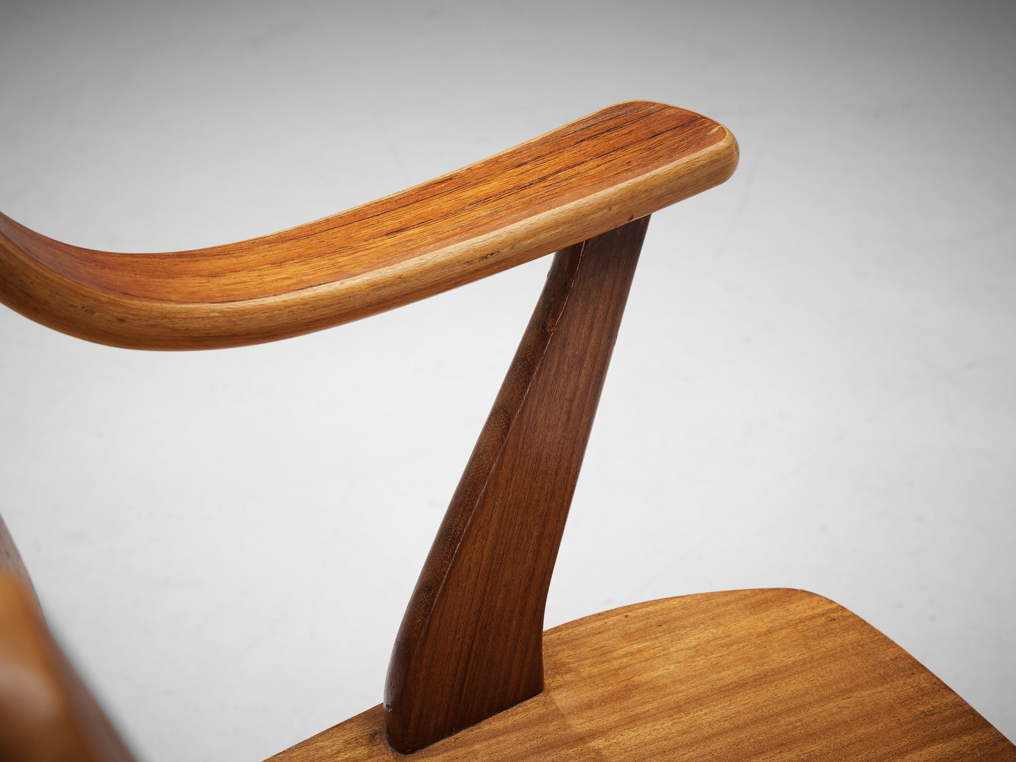 Dutch Set of Six Armchairs in Plywood seating Morentz