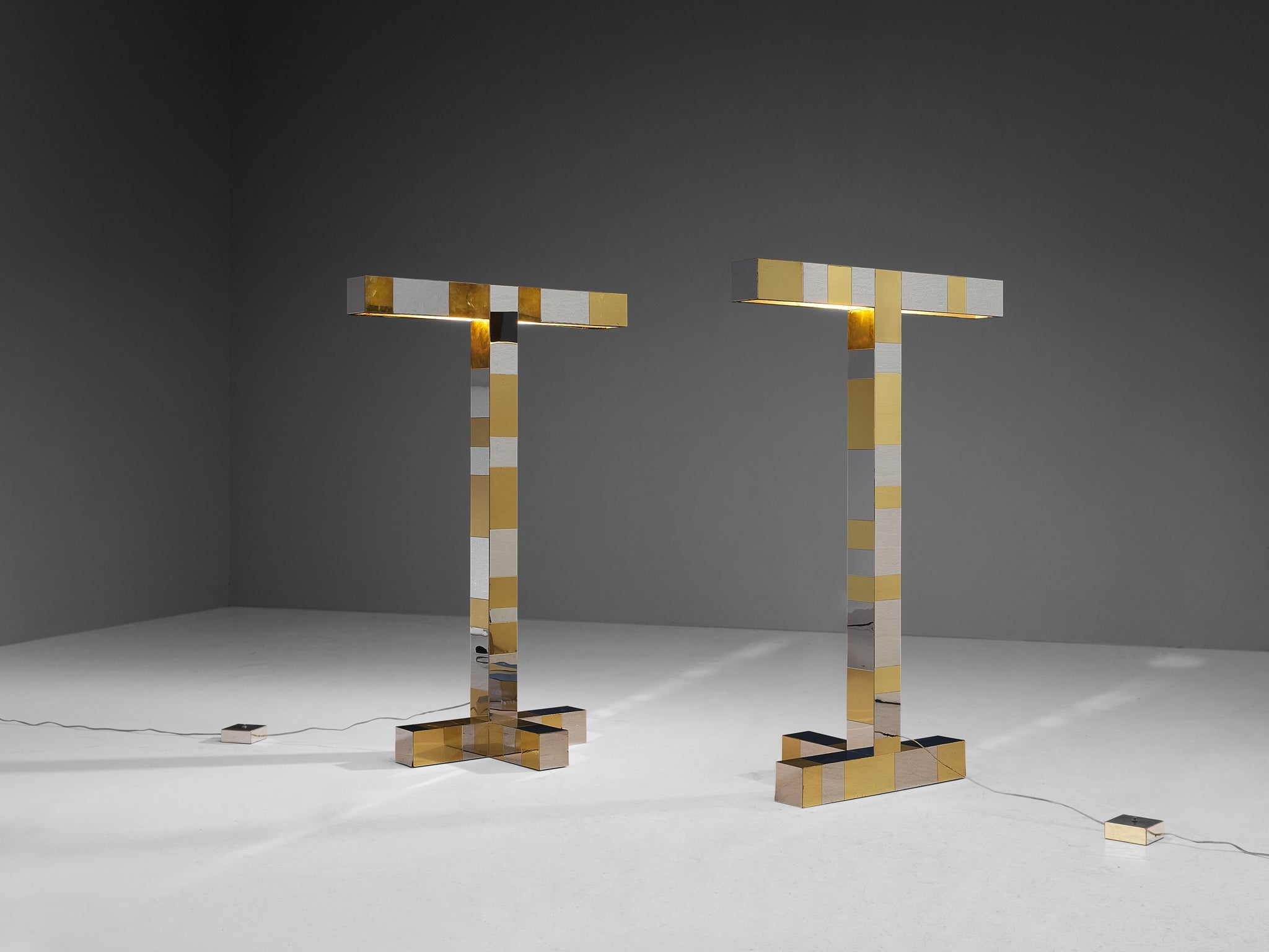 Paul Evans for Directional 'Cityscape' Floor Lamps lighting Morentz